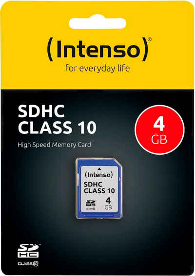 Intenso »SDHC Class 10« Speicherkarte (4 GB, Class 10)