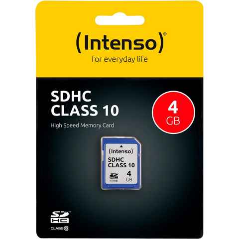 Intenso SDHC Class 10 Speicherkarte (4 GB, Class 10)