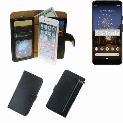 K-S-Trade Handyhülle für Google Pixel 3a XL, Schutz Hülle Klapphülle Case Phone cover Slim Handytasche Handy