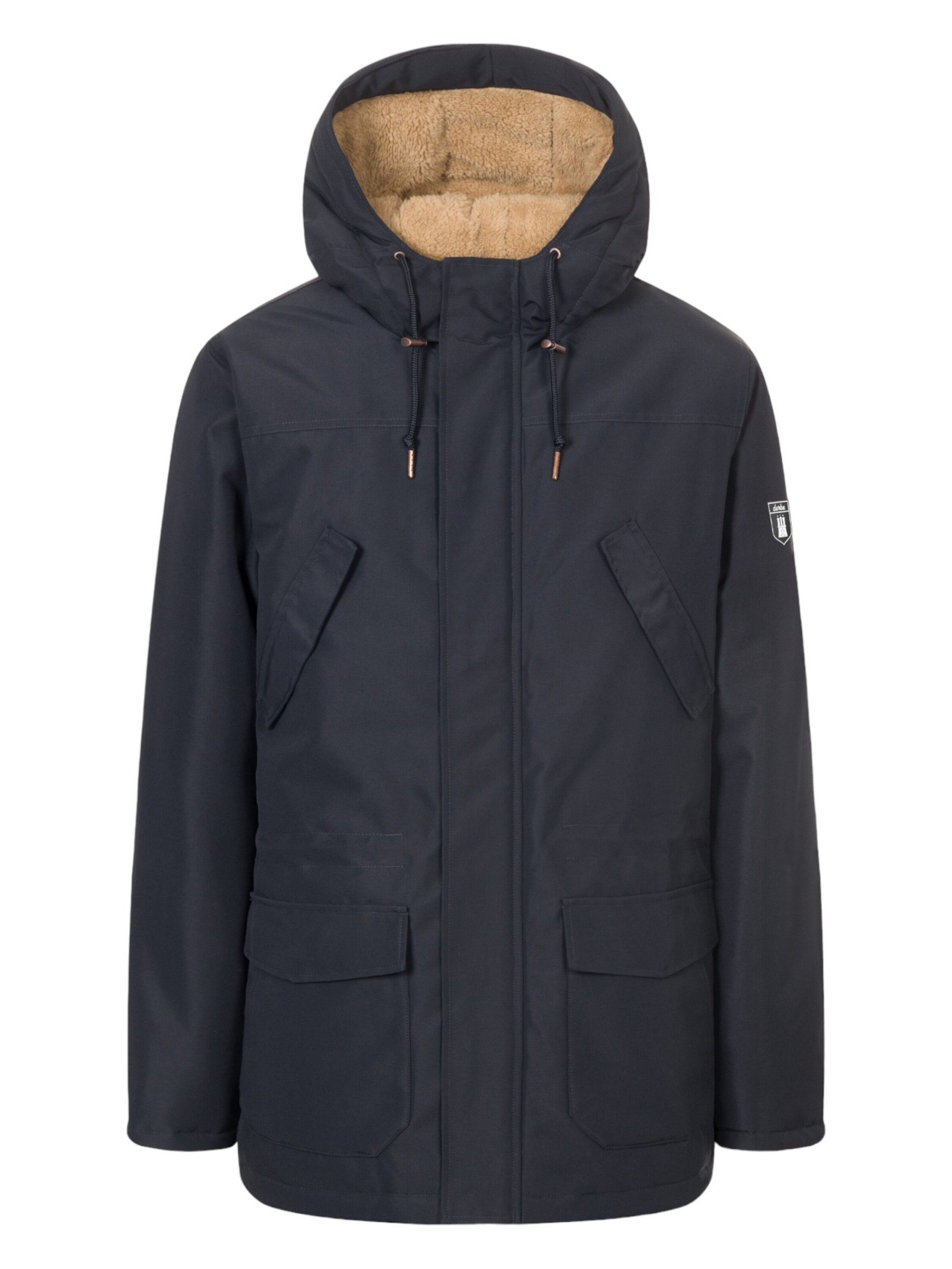 navy/caramel