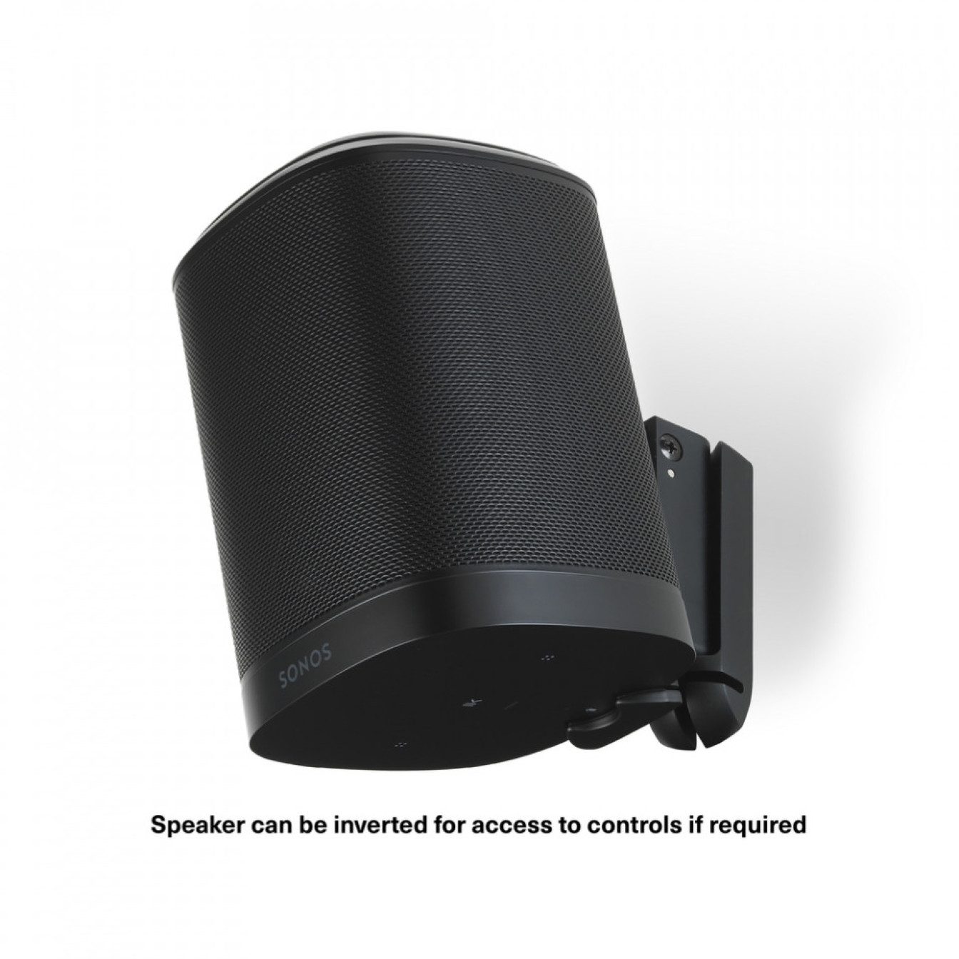 Flexson Soundbar-Halterung Flexson One/One SL/Play:1 Wandhalter FLXS1WM2021 Schwarz Paar, (Speziell designed für Sonos One/One SL/Play 1) – Bild 5 von 5