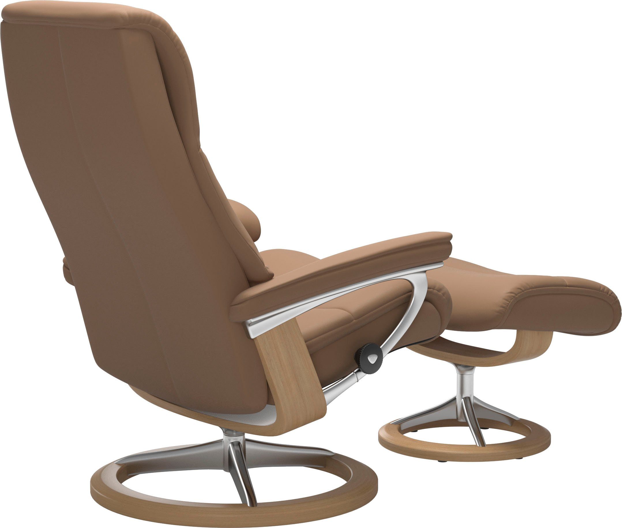 Stressless® Relaxsessel View, mit L,Gestell Eiche Base, Signature Größe