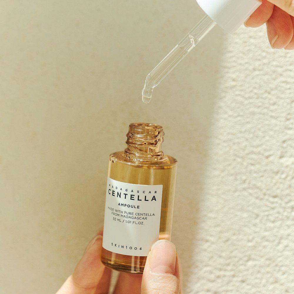 SKIN1004 Gesichtsserum MADAGASCAR CENTELLA AMPOULE, ideal für gereizte, gerötete oder empfindliche Haut