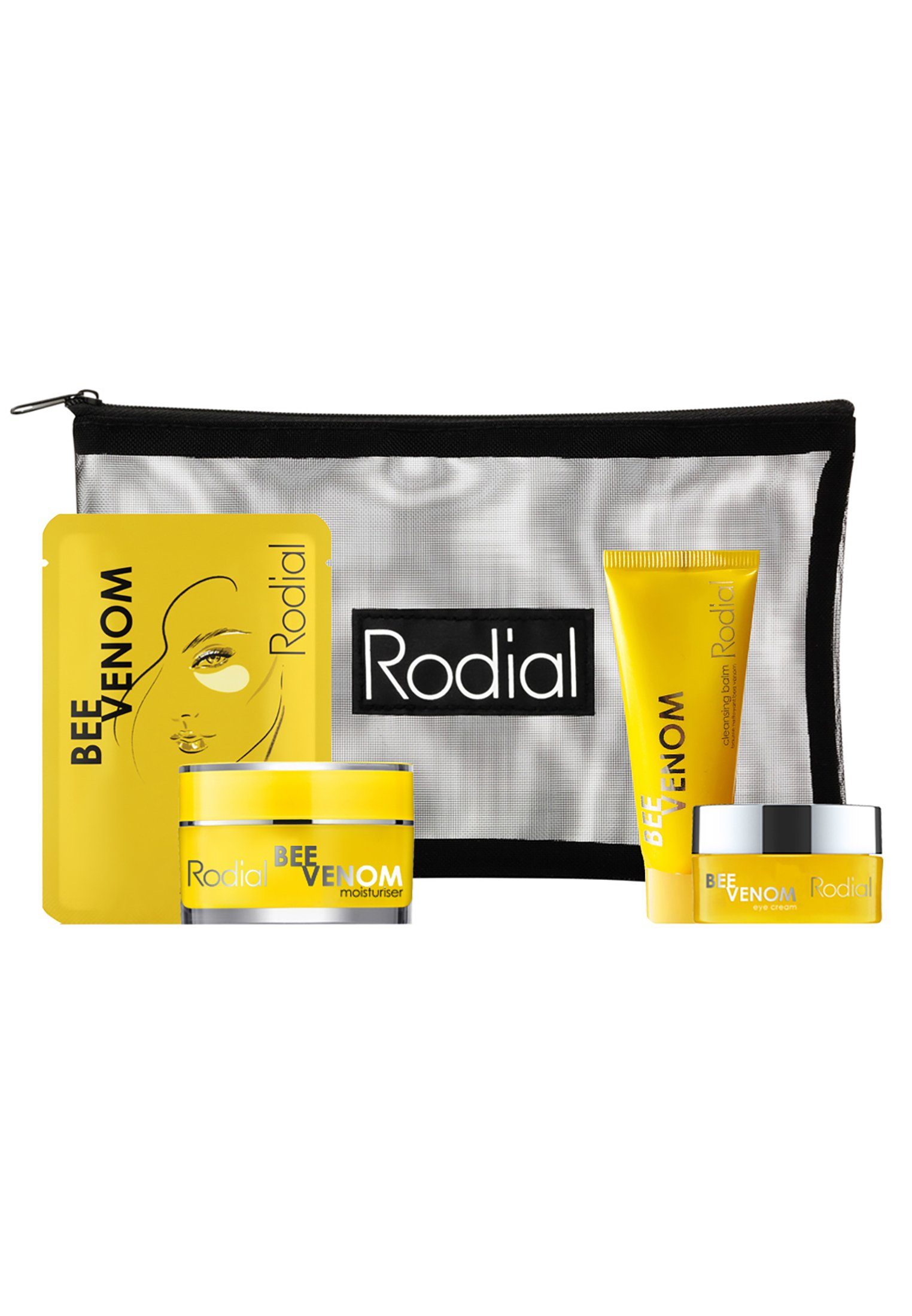 Rodial Gesichtspflege-Set Rodial Pflegeset Bee Venom Little Luxuries Set Set mit Vitamin C- Wirkstoffpflege für einen strahlenden und ebenmäßigen Teint, Anti-Aging & Reisegrößen., 1-tlg. | Tagescremes