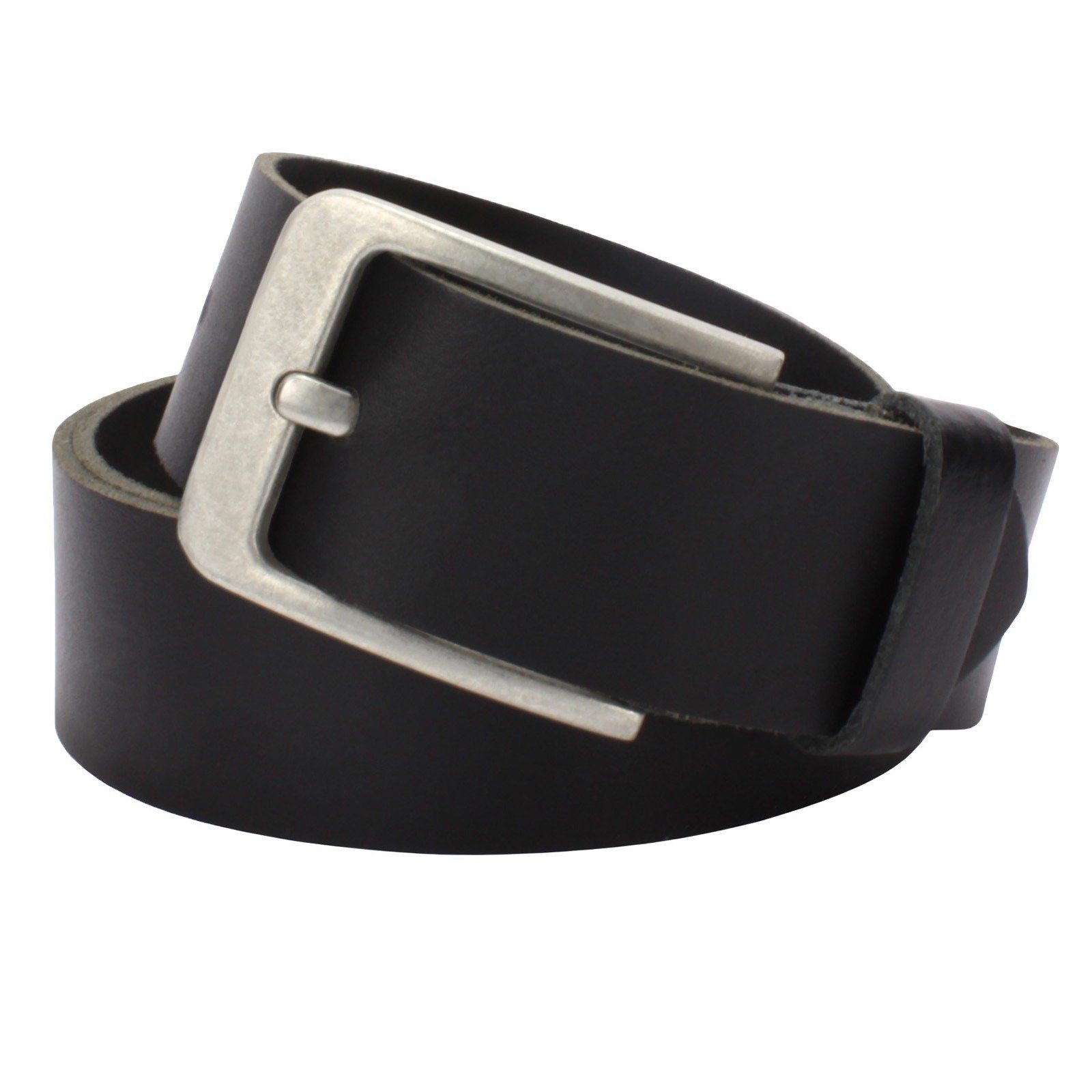 Manza Ledergürtel Gürtel Ledergürtel 4cm breit Echt Leder Jeansgürtel Unisex Kürzbar