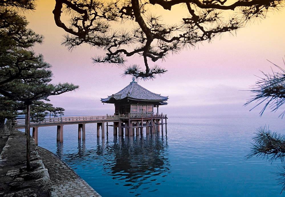 Fototapete »Zen - Ukimidou Tempel«, 366/254 cm Fototapete »Zen - Ukimidou Tempel«, 366/254 cm