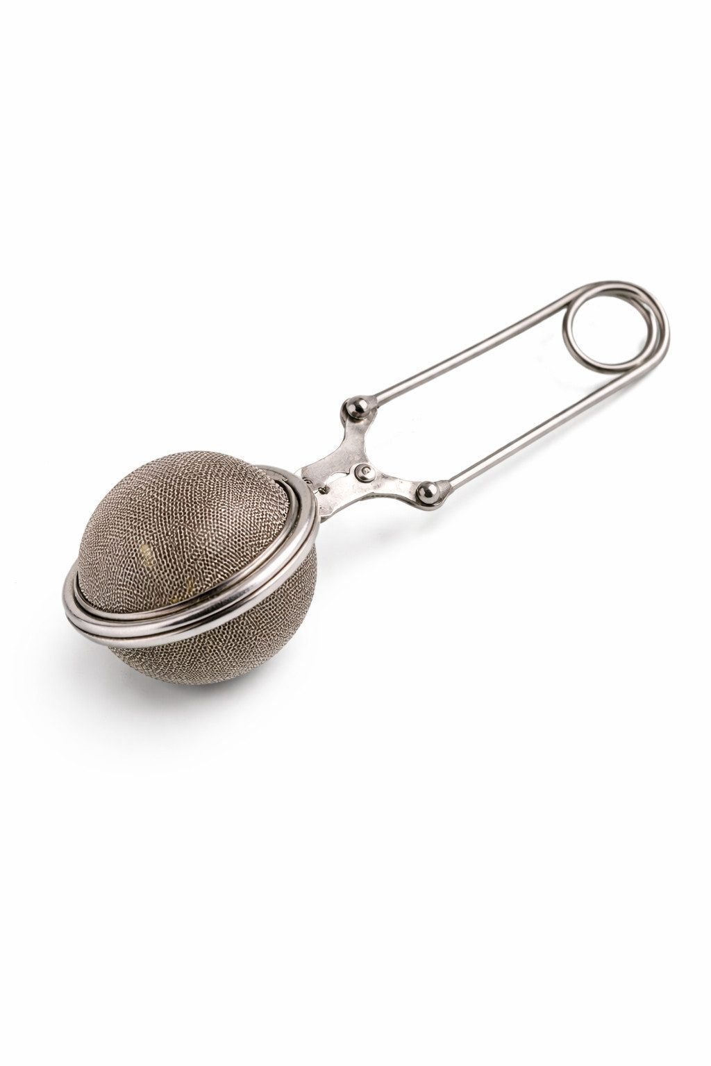 Rungassi Teesieb Teeei Zange Edelstahl Ø 4,5 cm Teesieb mit Zange für losen Tee, Edelstahl