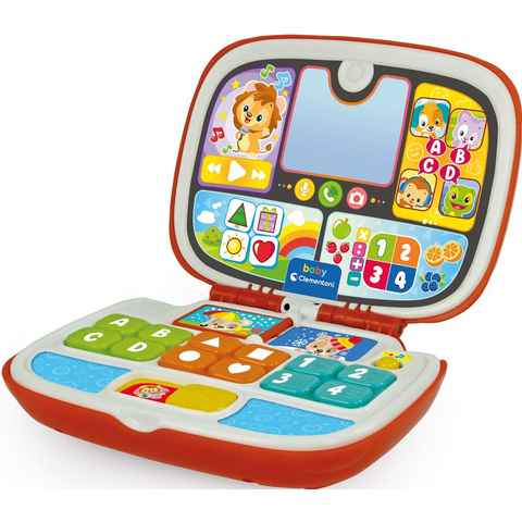 Clementoni® Kindercomputer Baby Clementoni, Baby-Laptop Tierfreunde, mit Licht- und Soundeffekten