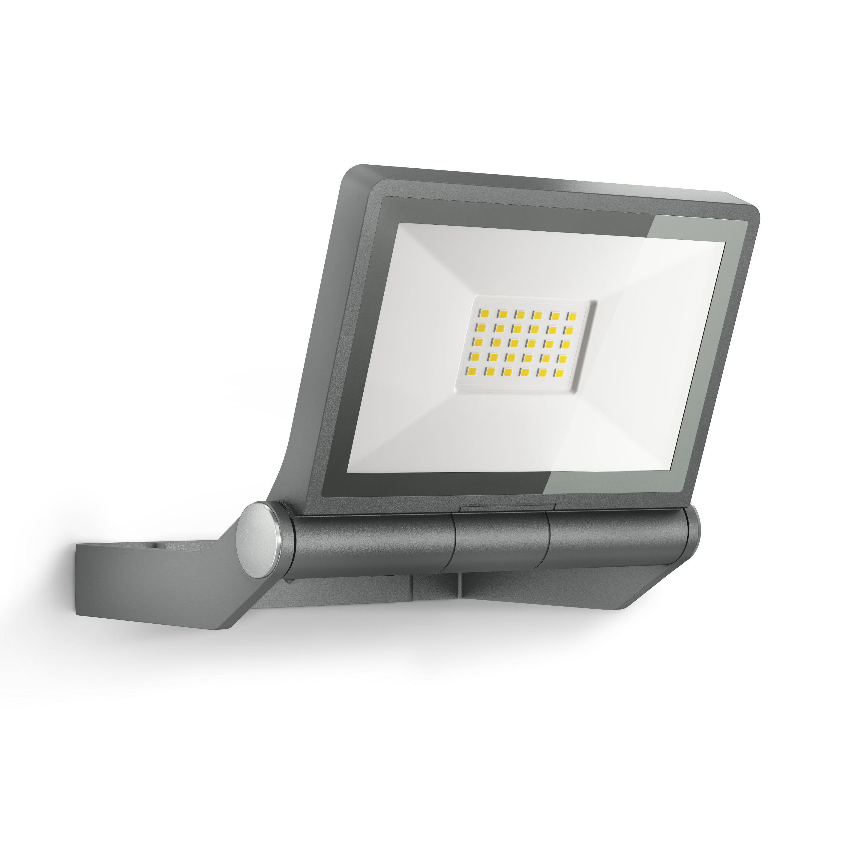 steinel LED Wandstrahler XLED ONE, ohne Bewegungsmelder, LED fest integriert, Warmweiß, 180° vertikal schwenkbares Panel