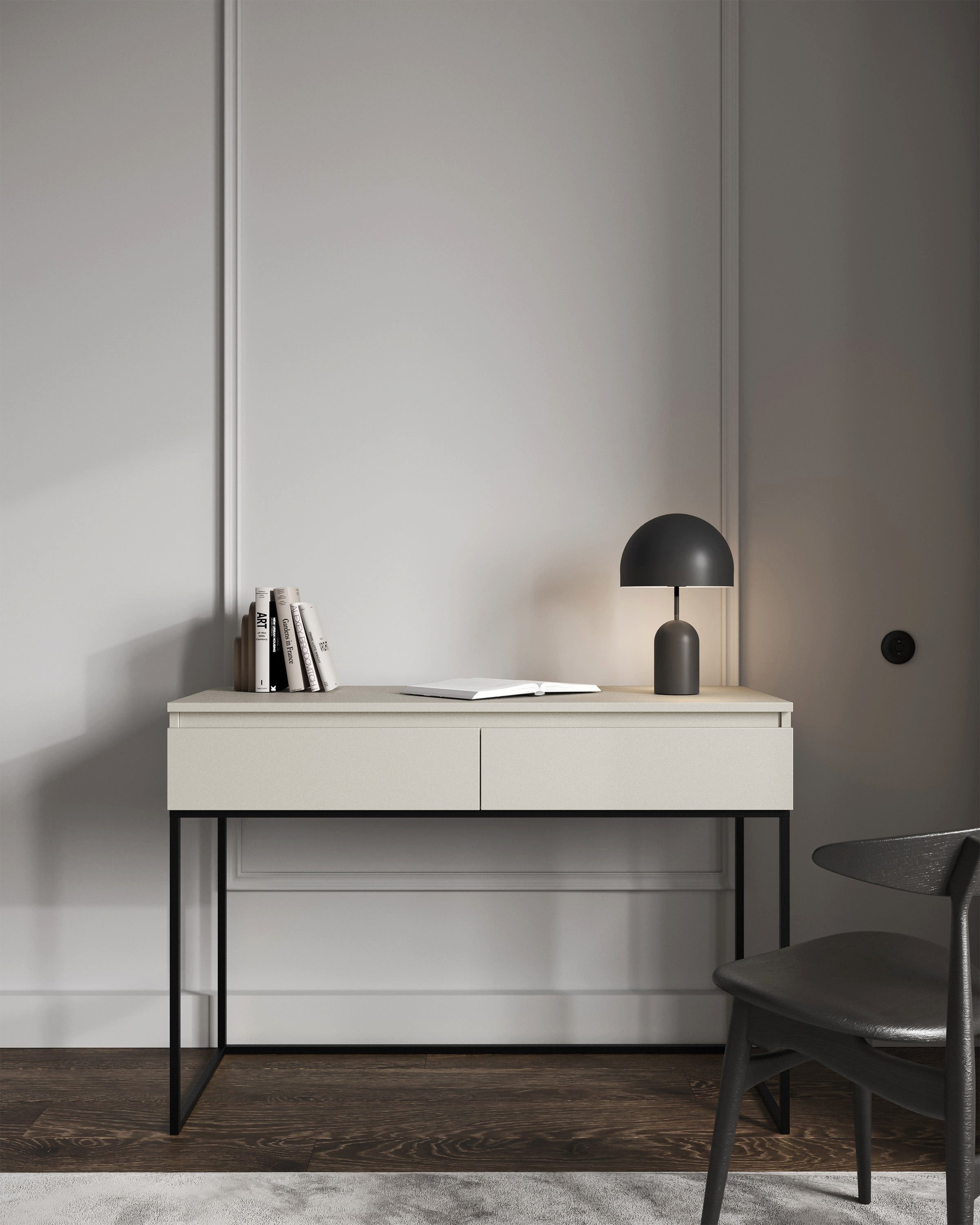 Selsey Schminktisch BEMMI, 2 Schubladen, Rahmengestell, 120 cm breit