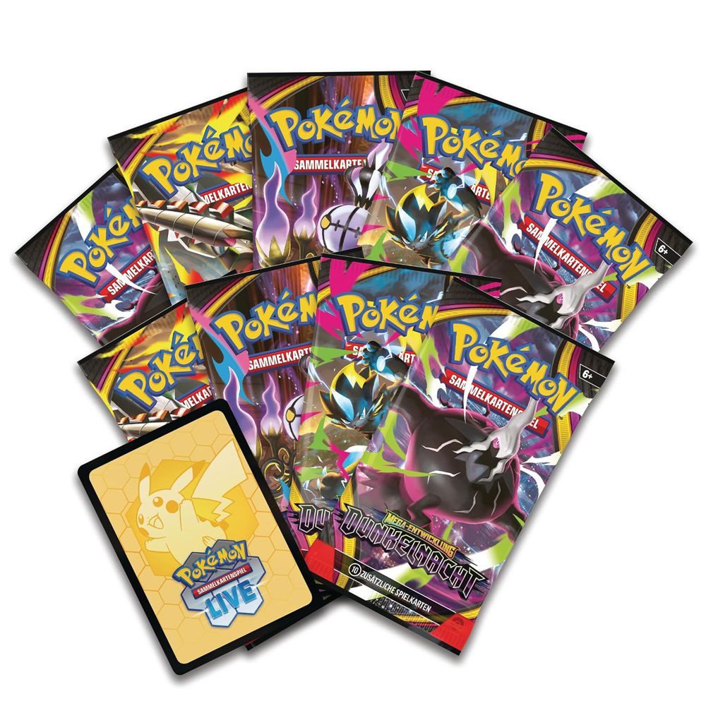 POKÉMON Sammelkarte Top-Trainer-Box Dunkelnacht Pokemon Sammel-Karten deutsch