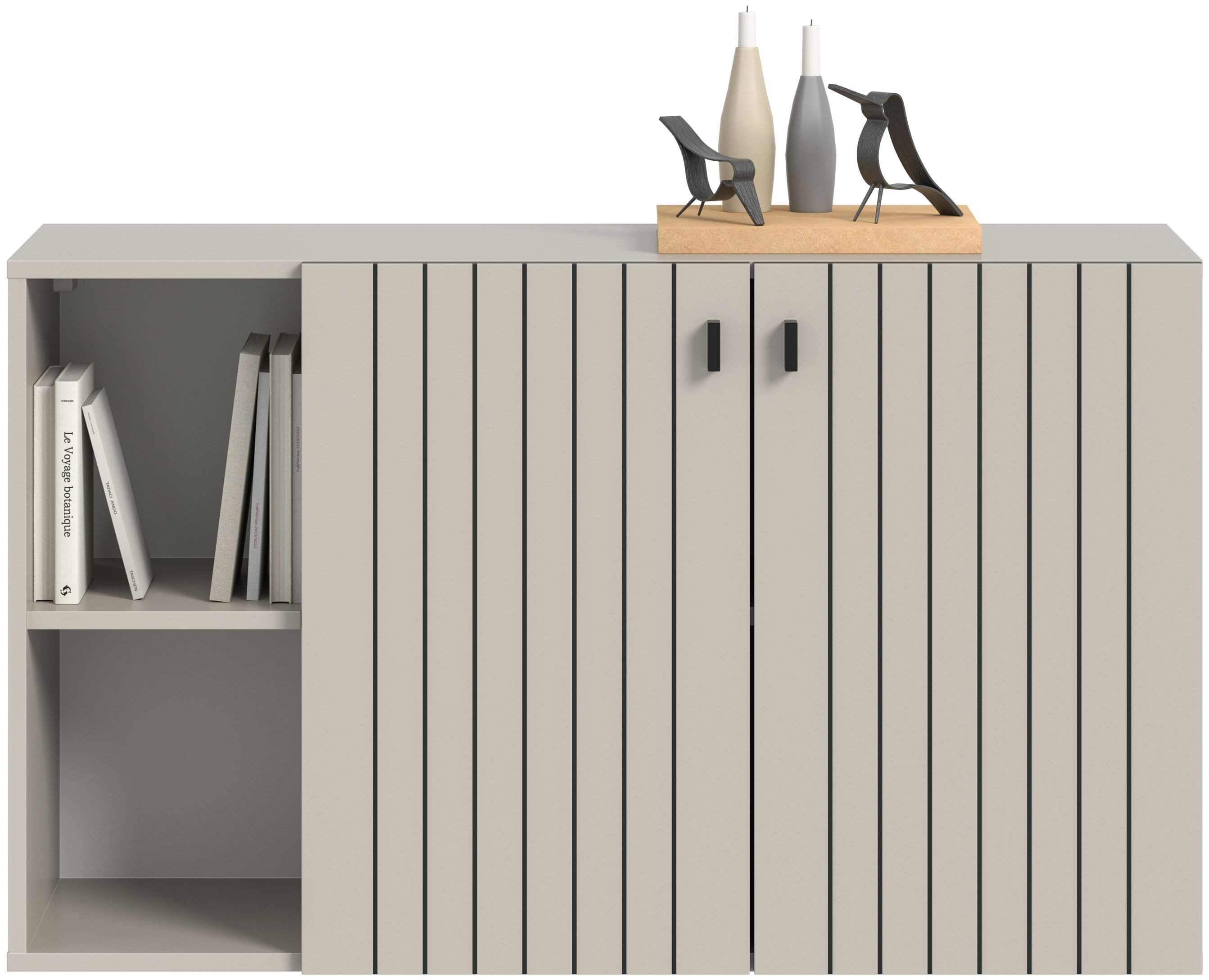 xonox.home Schuhschrank Station in Kaschmir Nachbildung B/H/T ca.: 106/63/37 cm