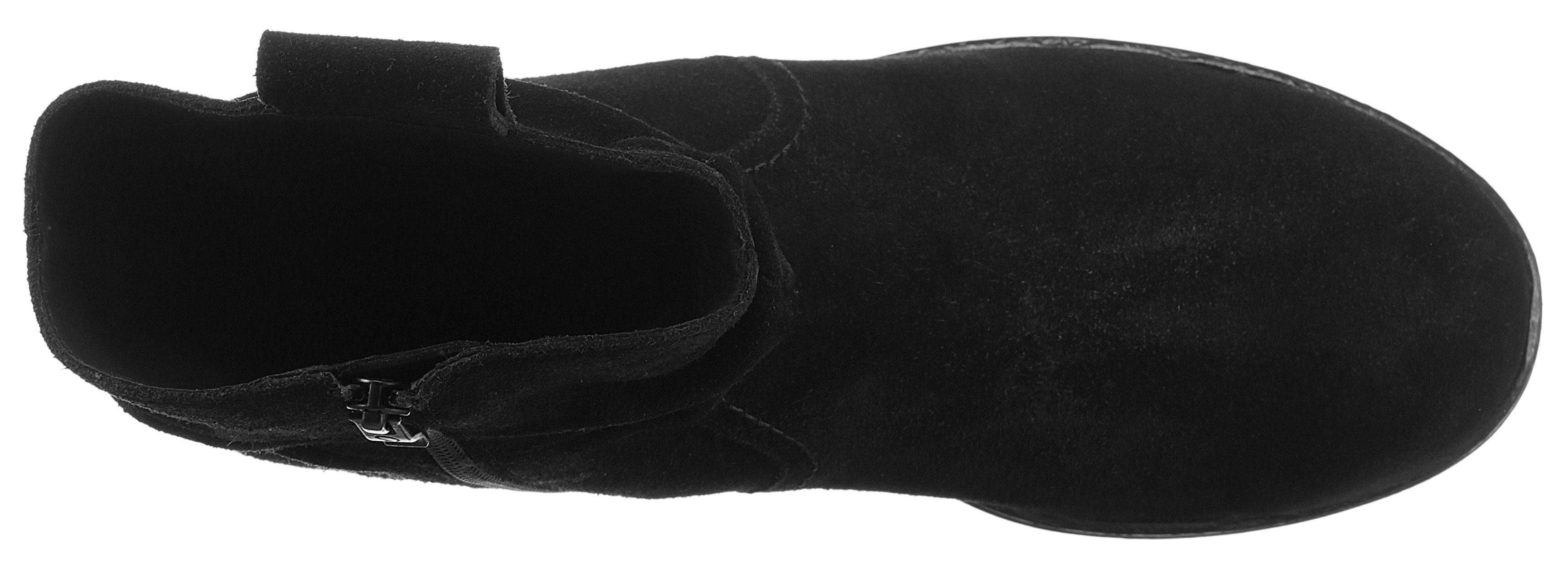 G Weite schwarz Stiefelette slouchy-Schaft, mit LIVERPOOL Ara