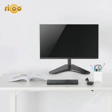 RICOO TS7211 Monitor-Halterung, (bis 32 Zoll, Tischhalterung Monitorständer Tisch Bildschirm Halterung schwenkbar)