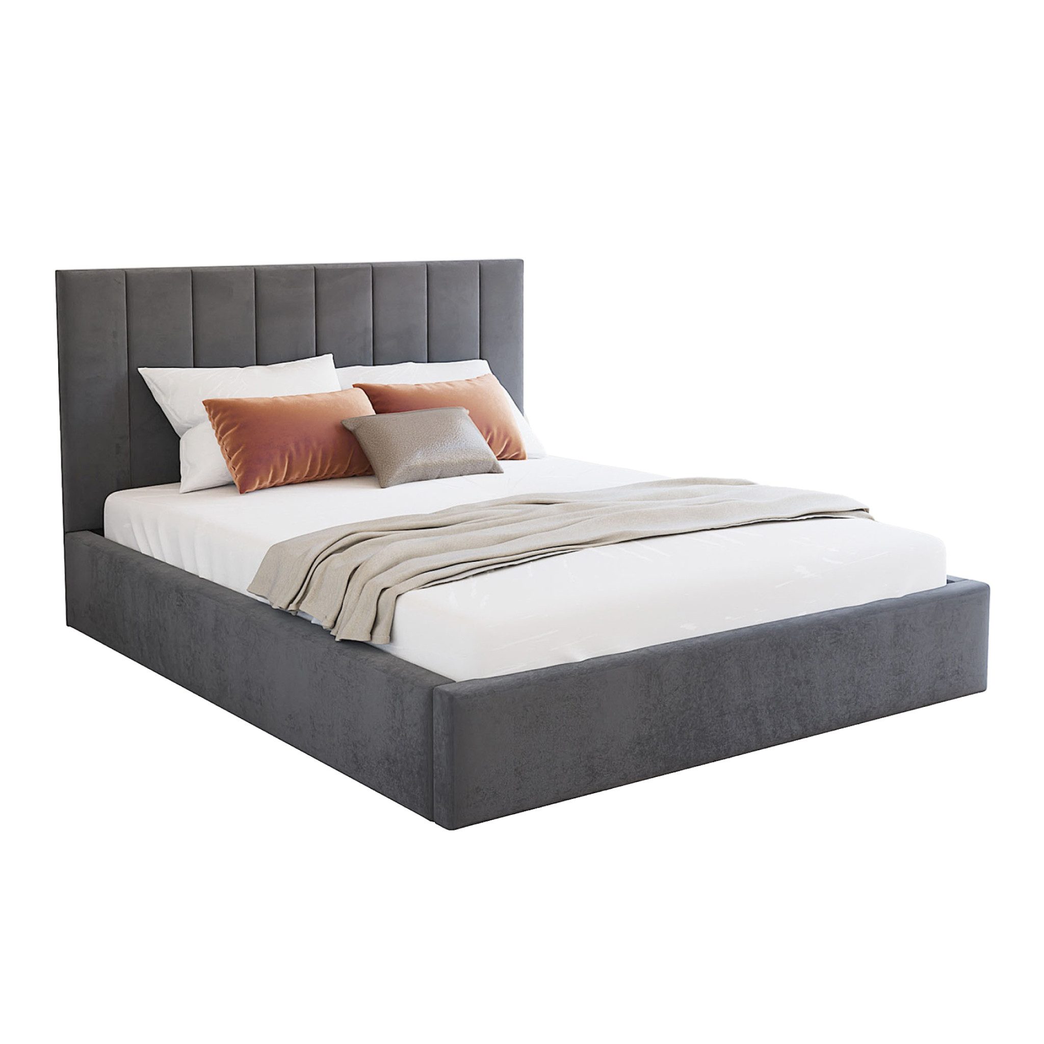 FDM Polsterbett Stauraumbett KAJA Bettgestell 90x200, günstig online kaufen