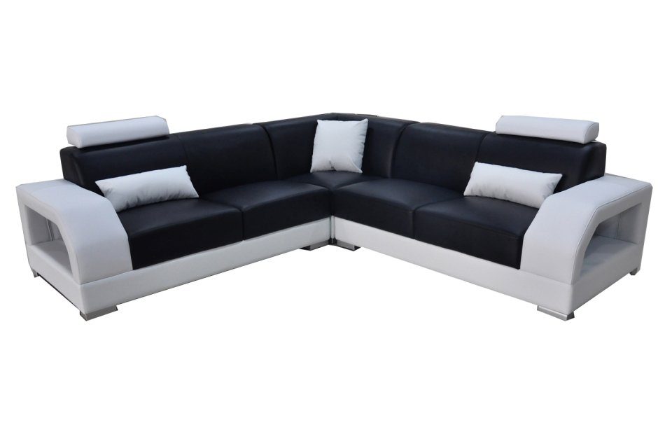 XXL Ecksofa, Modern Ecksofa Design Couch Leder Sofa Wohnlandschaft L-Form JVmoebel