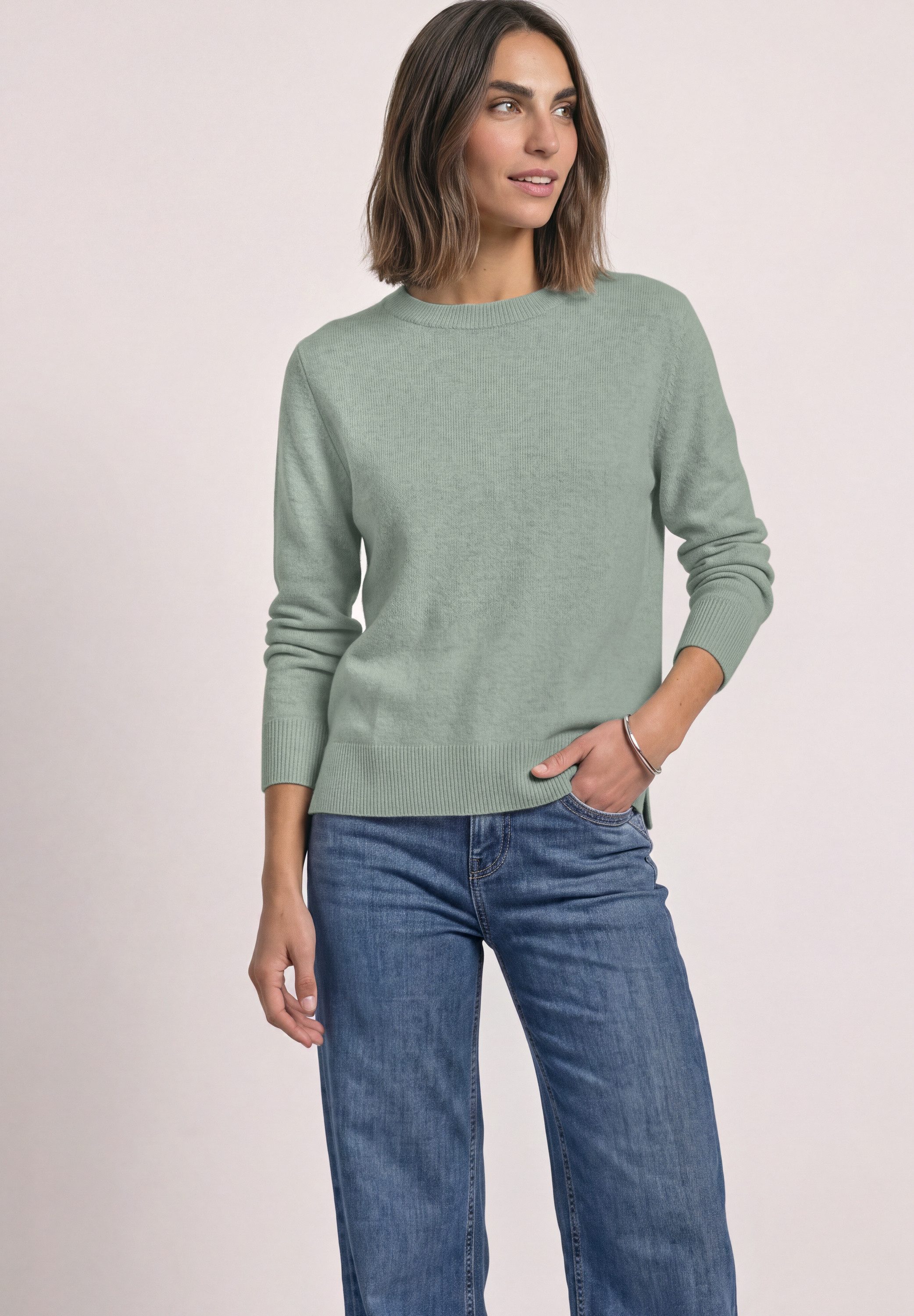 STREET ONE Strickpullover mit U-Boot-Ausschnitt