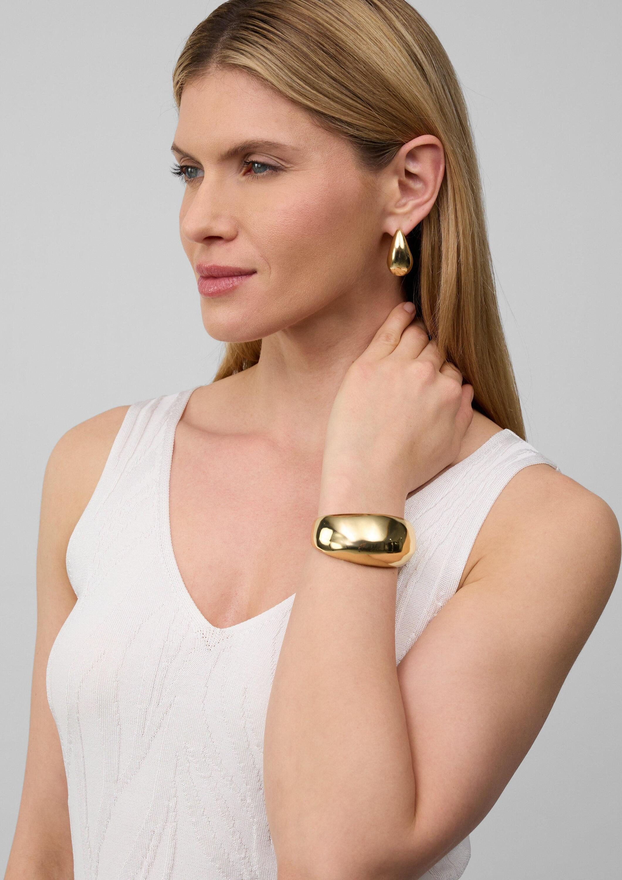 s.Oliver Armband Mode Armband, Breites Armband aus Metall