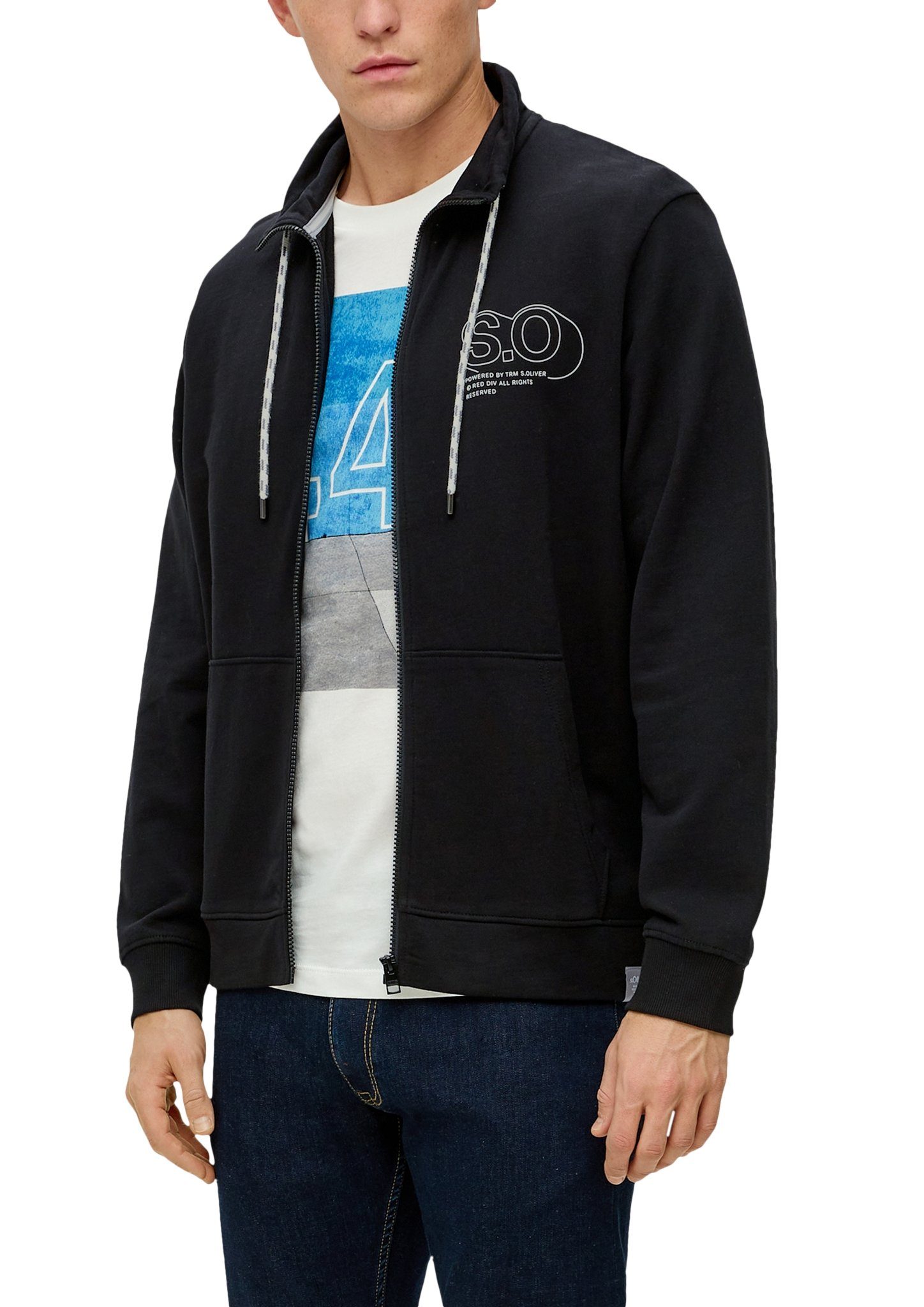 s.Oliver Sweatshirt mit Frontprint auf der Brust