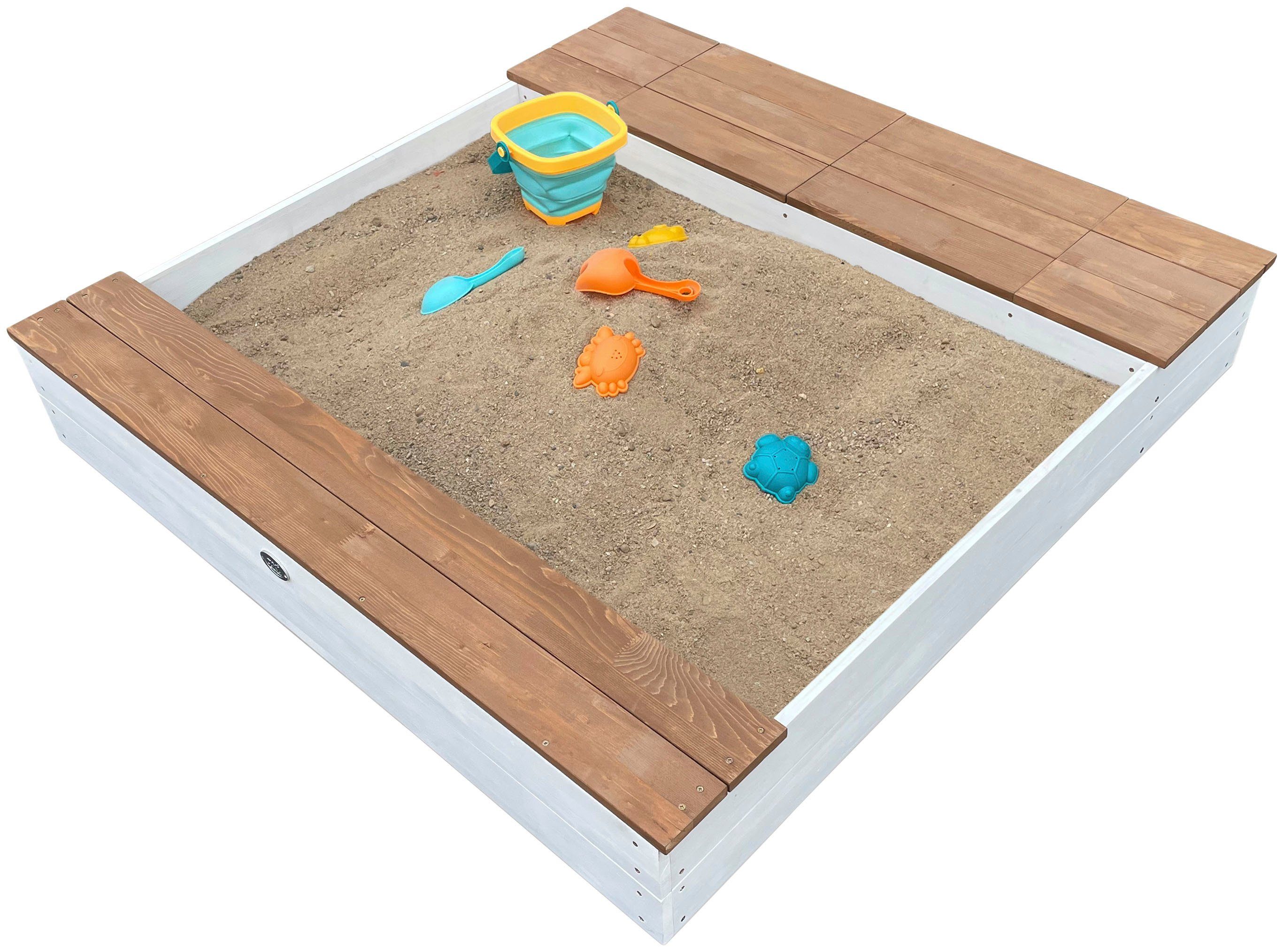 AXI Sandkasten Evy, mit Wasserbecken und Stauraum, Inklusive Abdeckung
