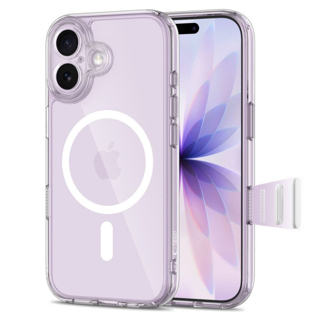 TECH PROTECT Handyhülle Magpeak Magnet Case kompatibel mit iPhone 17 Transparent, Transparente Hybridkonstruktion mit integrierter Magnetfläche