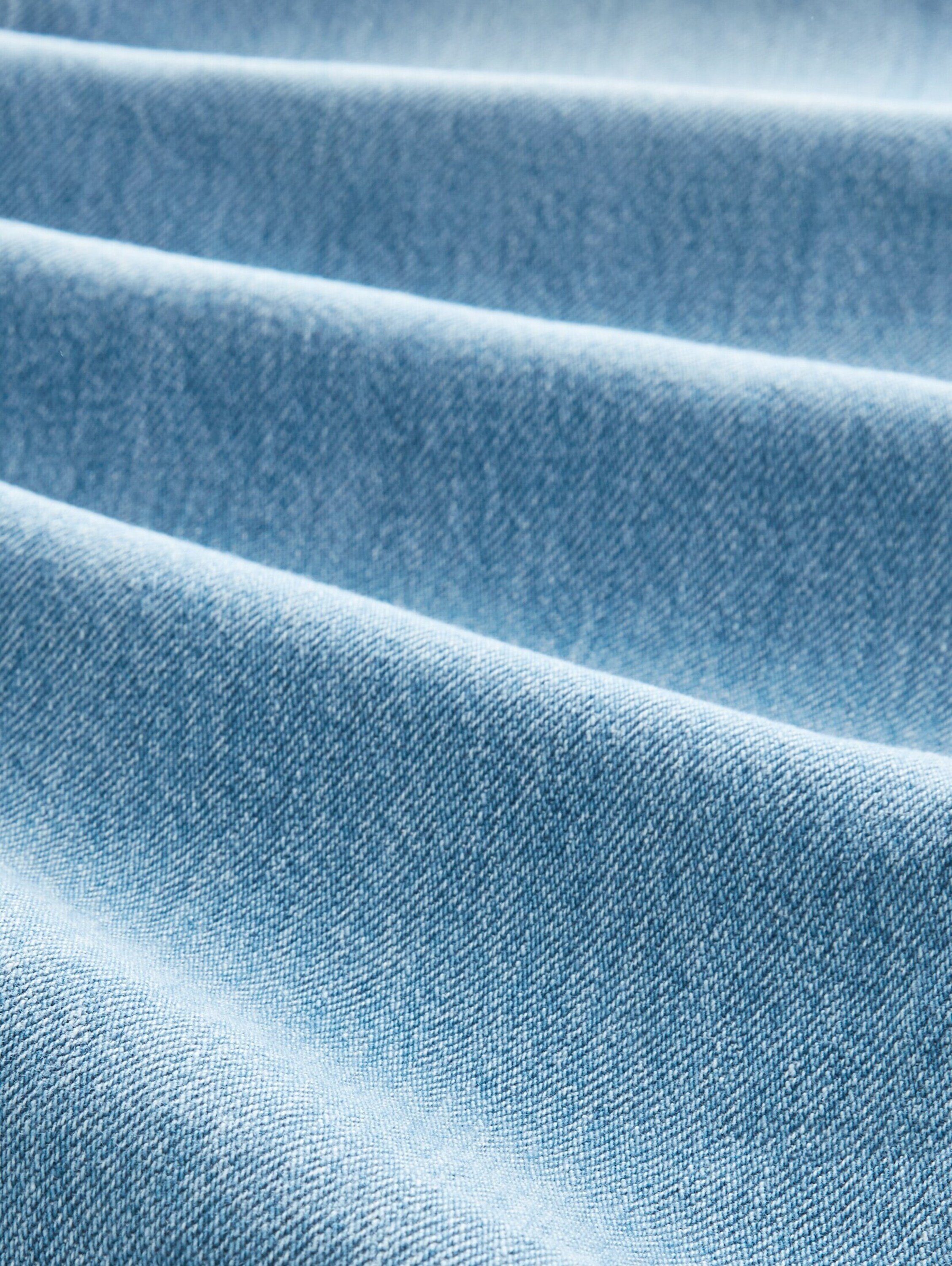 TOM TAILOR Detail Loose-fit-Jeans blau Weiteres (1-tlg) Baggy Denim