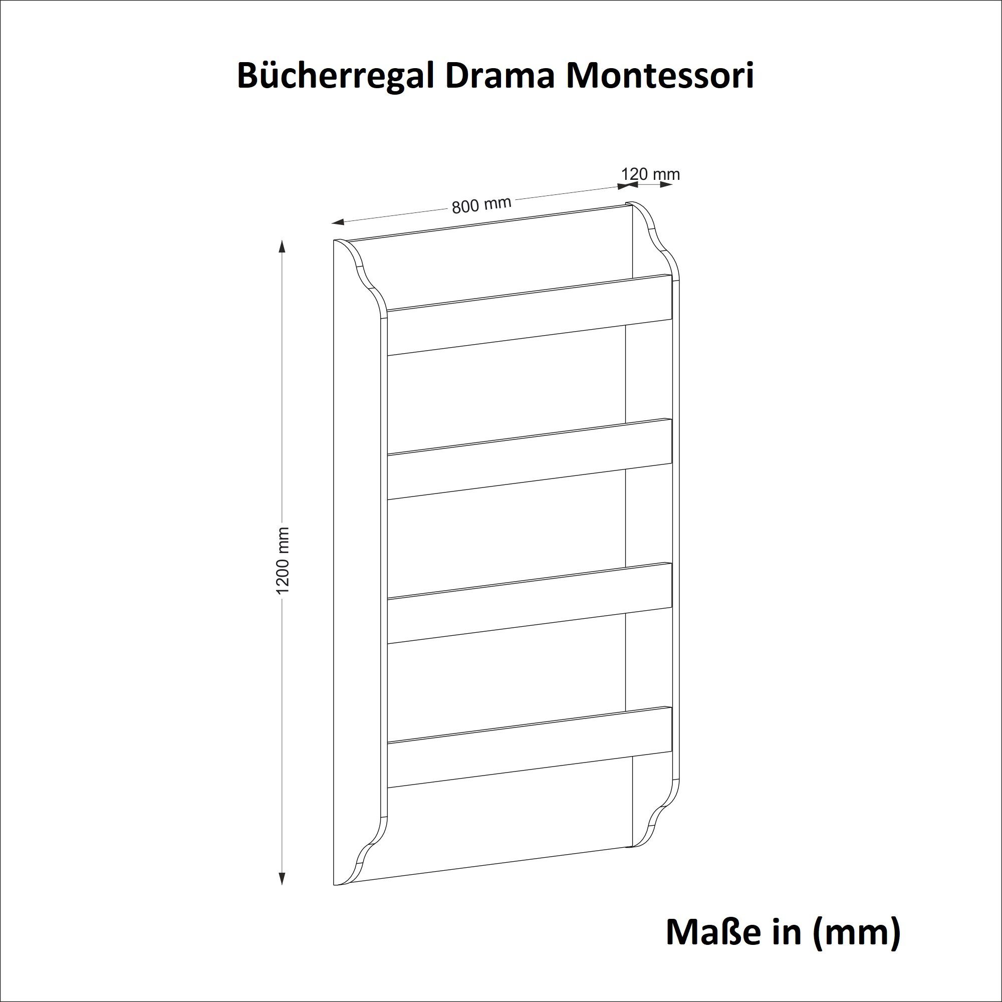 moebel17 Bücherregal Bücherregal Drama Montessori Weiß, Platzsparend und pflegeleicht. Reduzierter Preis € 79,00. Unverbindliche Preisempfehlung € 249,90, (€ 79,00 pro 1 Stk)