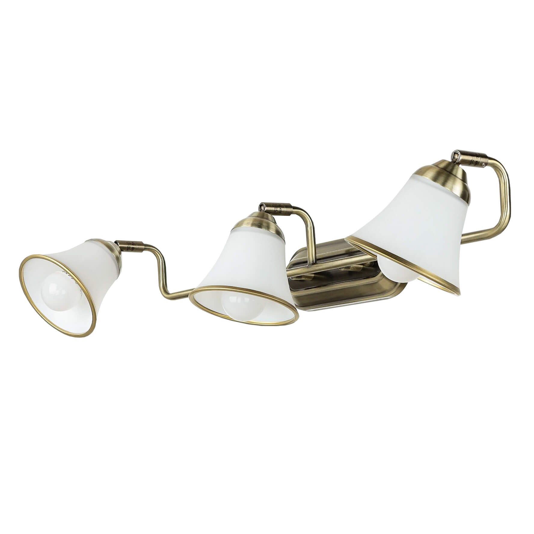 Licht-Erlebnisse Wandleuchte GRANDO, ohne Leuchtmittel, Badleuchte Wandlampe Jugendstil drehbar 67cm Lampe