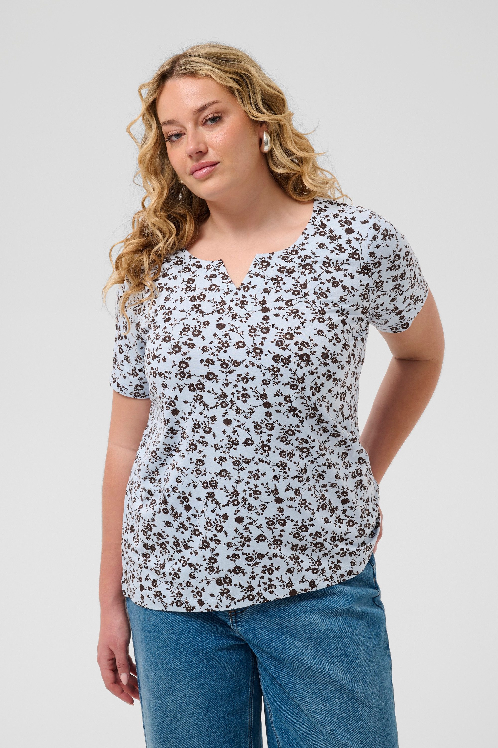 KAFFE Curve T-Shirt T-shirt KCmella Große Größen