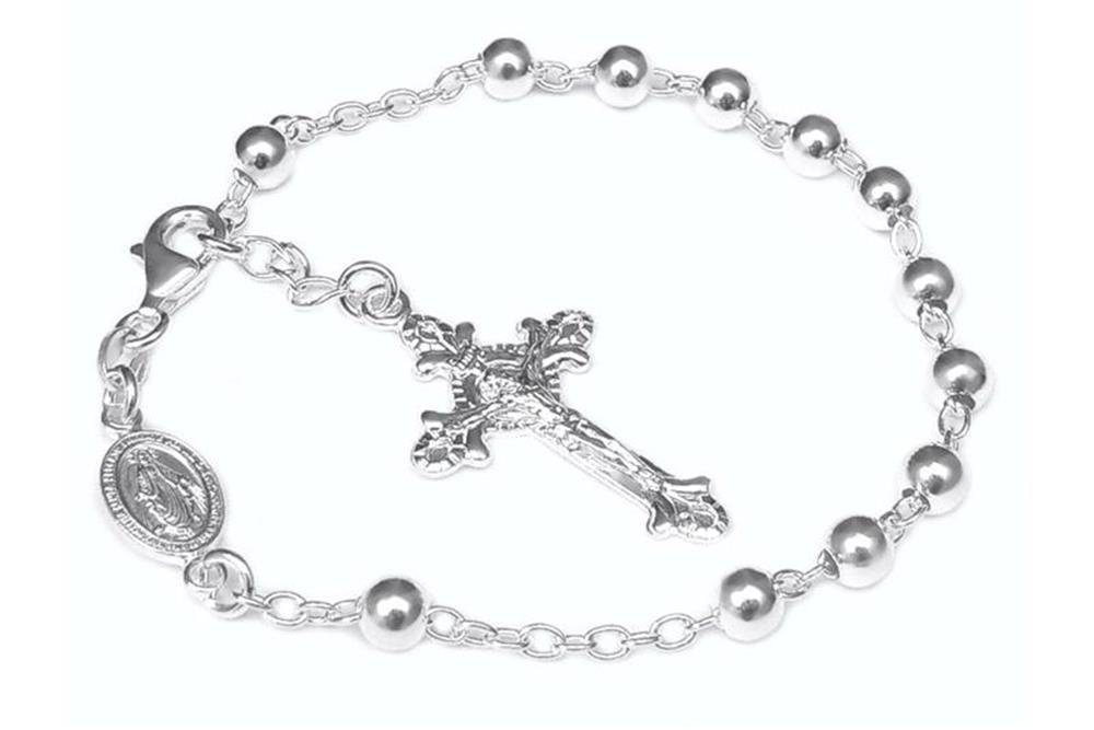 Silberkettenstore Silberarmband Rosenkranz Armband Alejandro Silber 925 