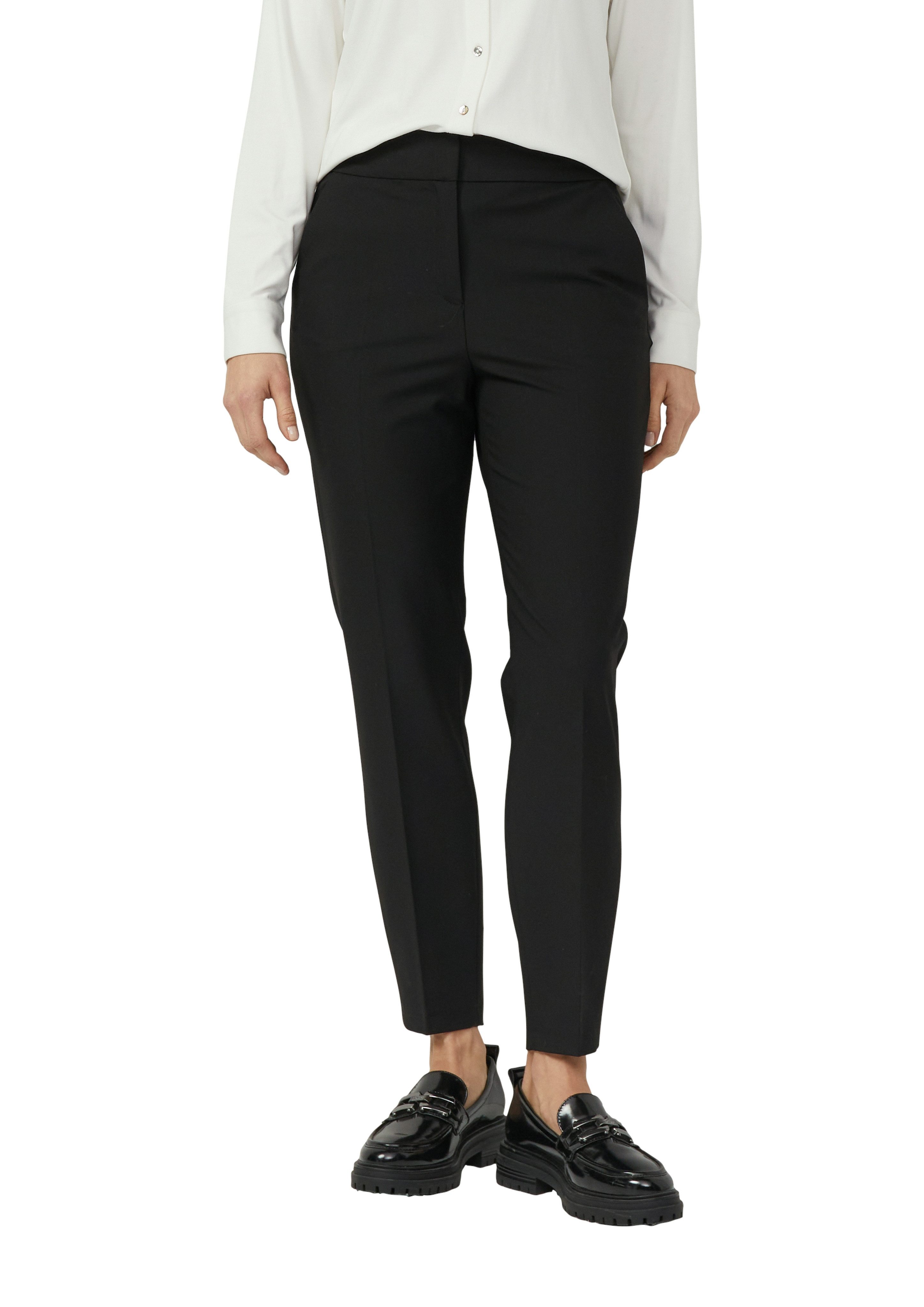 s.Oliver BLACK LABEL Stoffhose mit schmalem Bein, Viskose-Stretch günstig online kaufen