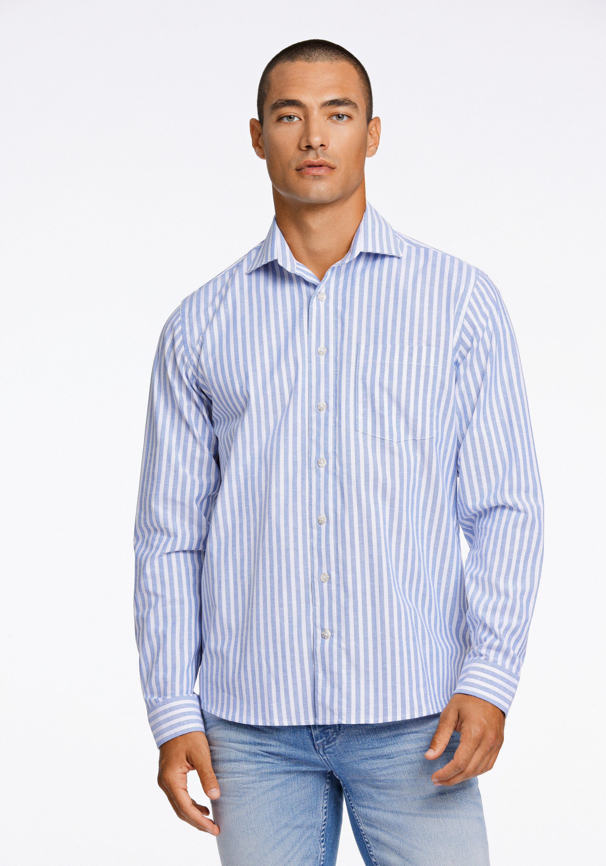 Businesshemd Oxford-Hemd (Langarm) Relaxed Fit