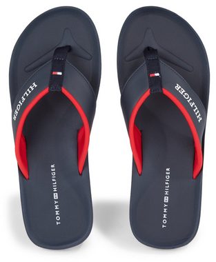 Tommy Hilfiger COMFORT HILFIGER BEACH SANDAL Zehentrenner, Sommerschuh, Schlappen, Poolslides, Badeschuh, mit Logoschriftzug