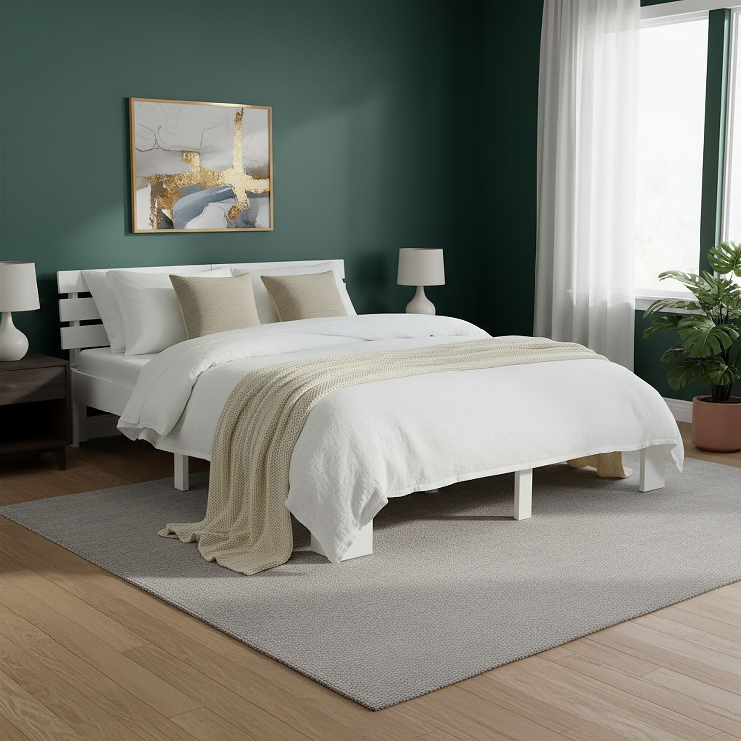 Homestyle4u Holzbett 90x200 120x200 140x200 160x200 180x200 Doppelbett Kopf günstig online kaufen