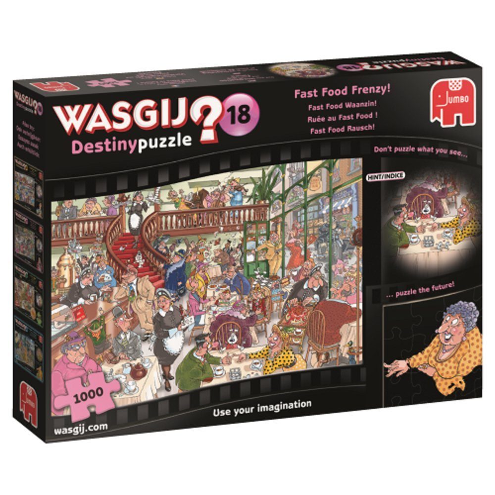 Jumbo Spiele Puzzle Wasgij Destiny 18 Fast Food Rausch 1000 Teile Puzzle, 1000 Puzzleteile, Made in Europe
