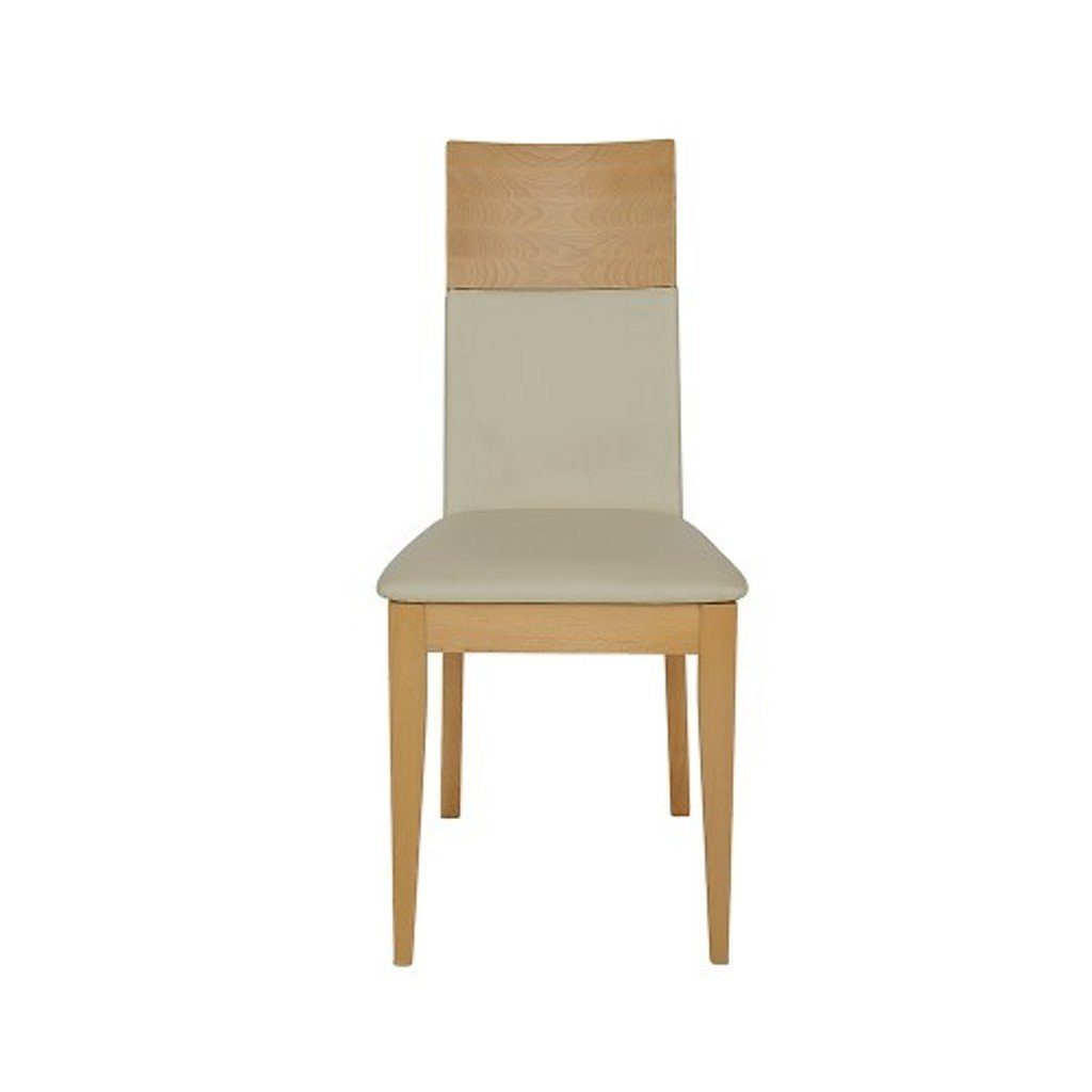 Polster Holz Stühle Natur Stuhl, Holz Textil Lehnstuhl Massiv Lounge Sessel JVmoebel Leder Stuhl Neu