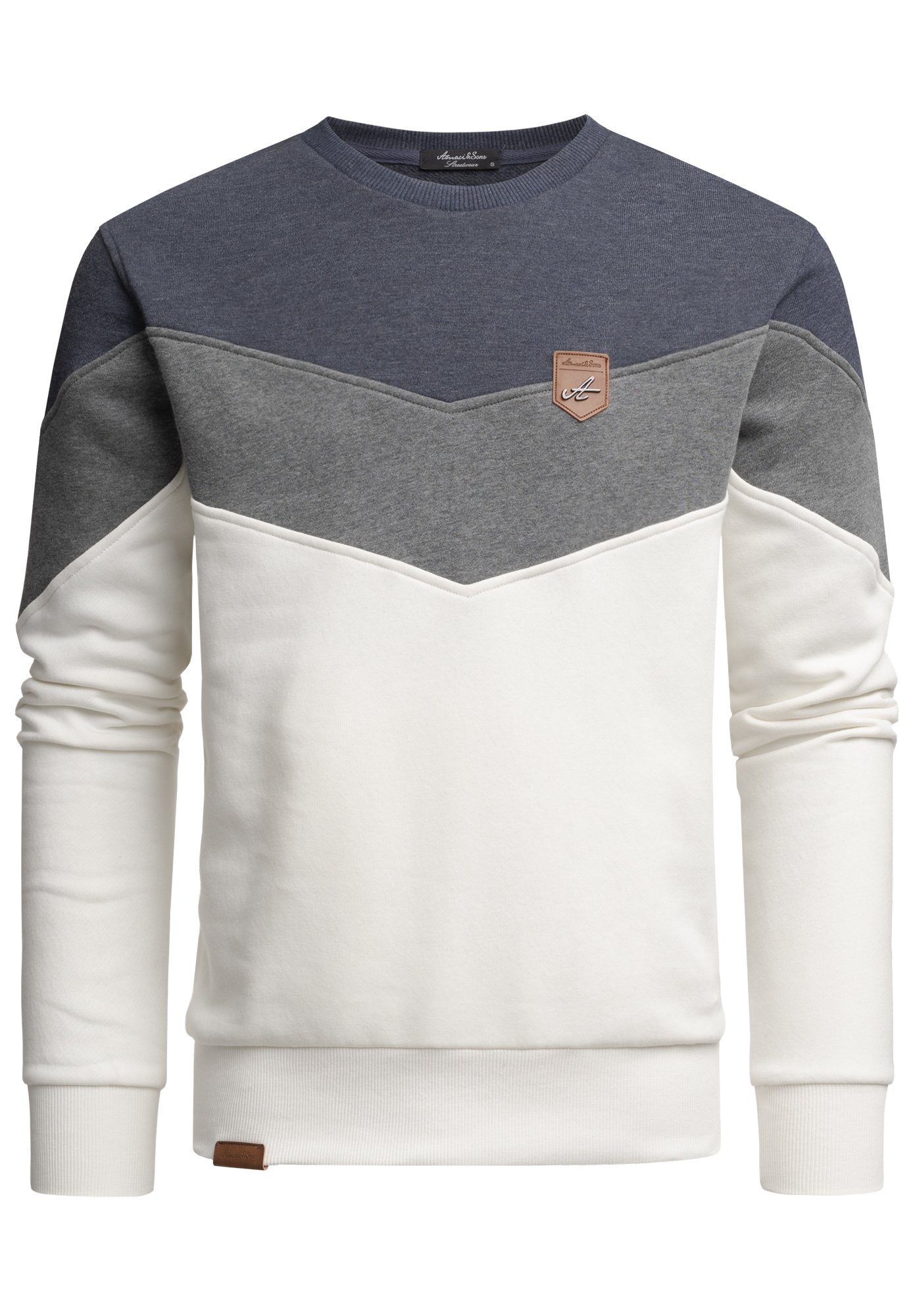 Sweatshirt PALMDALE Sweatshirt mit Rundhalsausschnitt