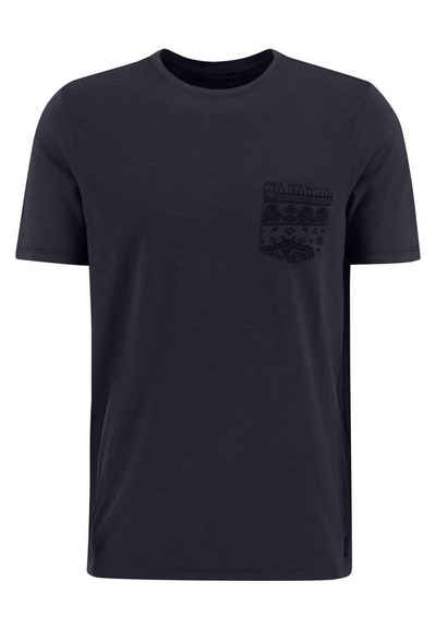 FYNCH-HATTON T-Shirt Fynch-Hatton / He.T-Shirt / T-Shirt, Chest Pocket, Garment Dyed