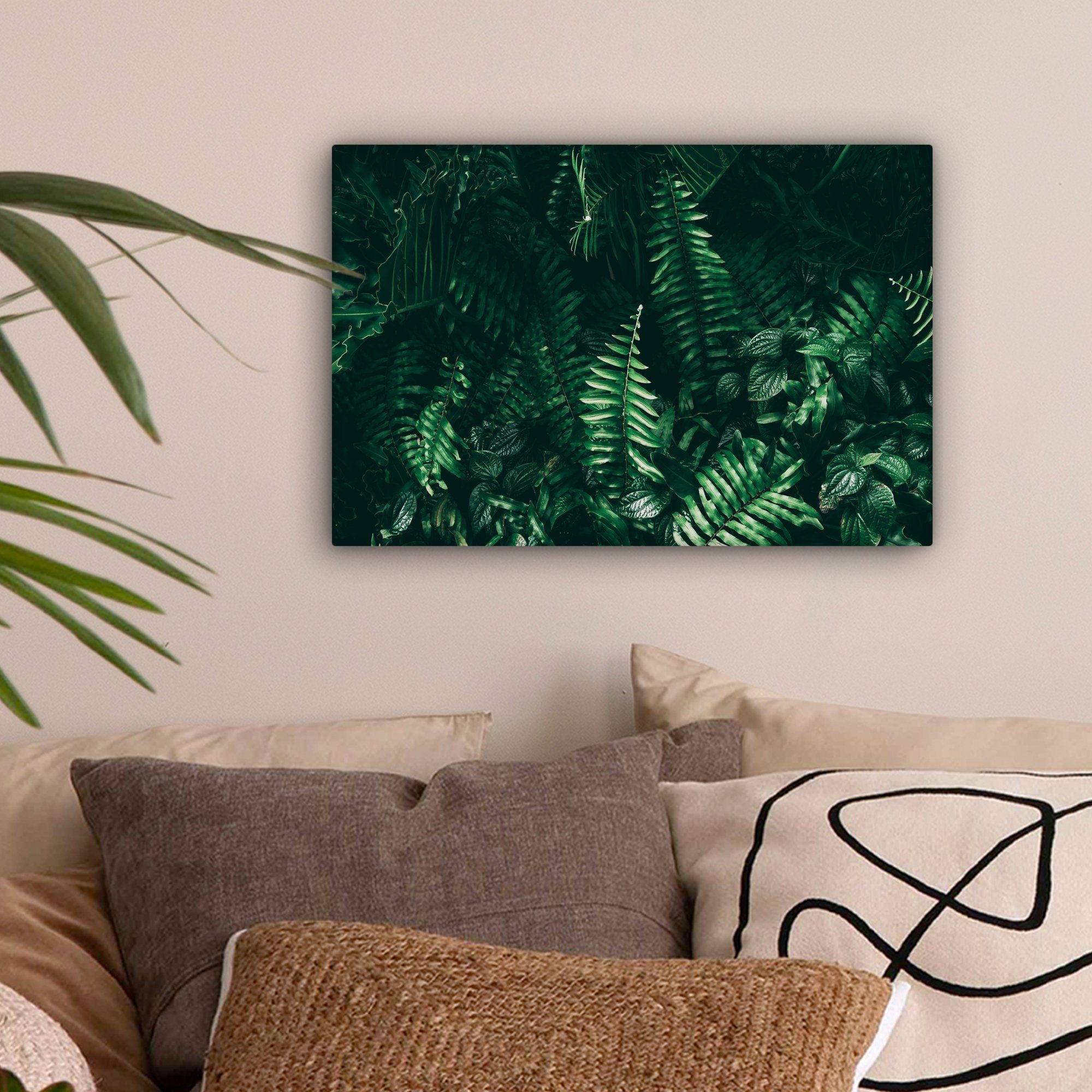 OneMillionCanvasses® Leinwandbild Blätter - Dschungel - Natur - Tropisch - günstig online kaufen