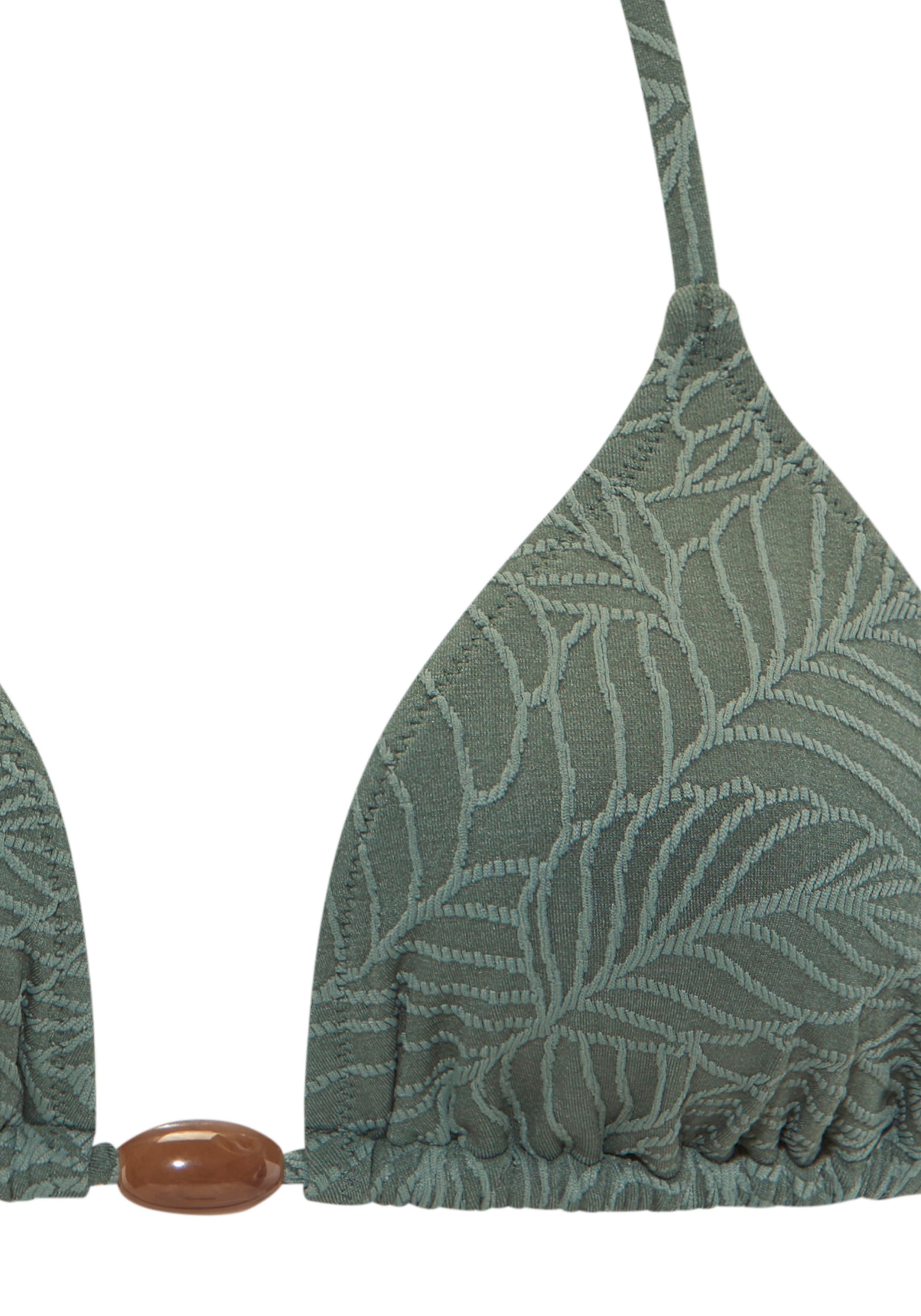 LASCANA Triangel-Bikini-Top Fay, aus eleganter Strukturware
