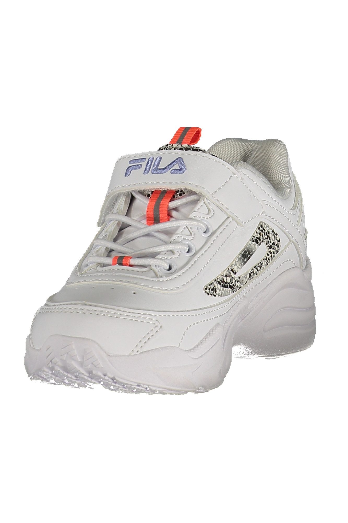 Fila Sneaker Weiße Kindersportschuhe mit Klettverschluss und