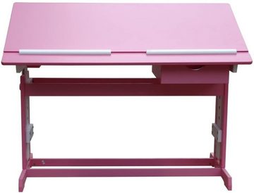 DM-Handel Kinderschreibtisch höhenverstellbar neigbar Schreibtisch Neu (mit Schublade höhe verstellbar lackiert, 1 Tisch modern), verstellbar