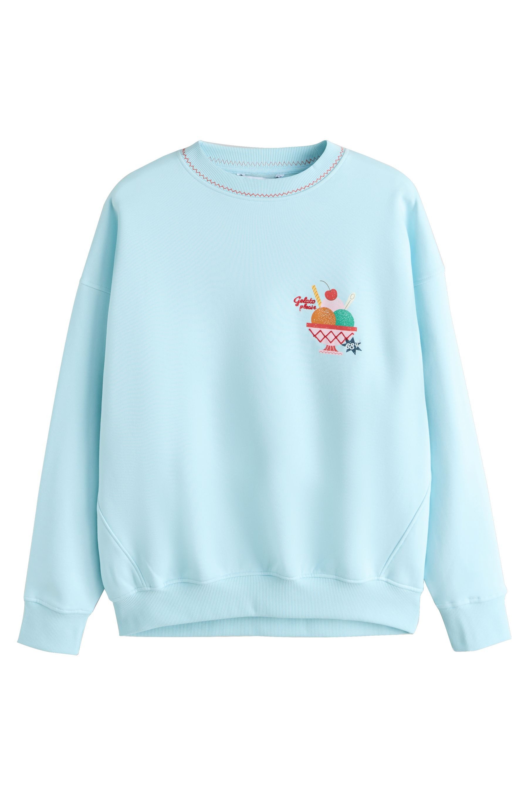 Next Sweater Sweatshirt mit Grafik, Gelato (1-tlg)