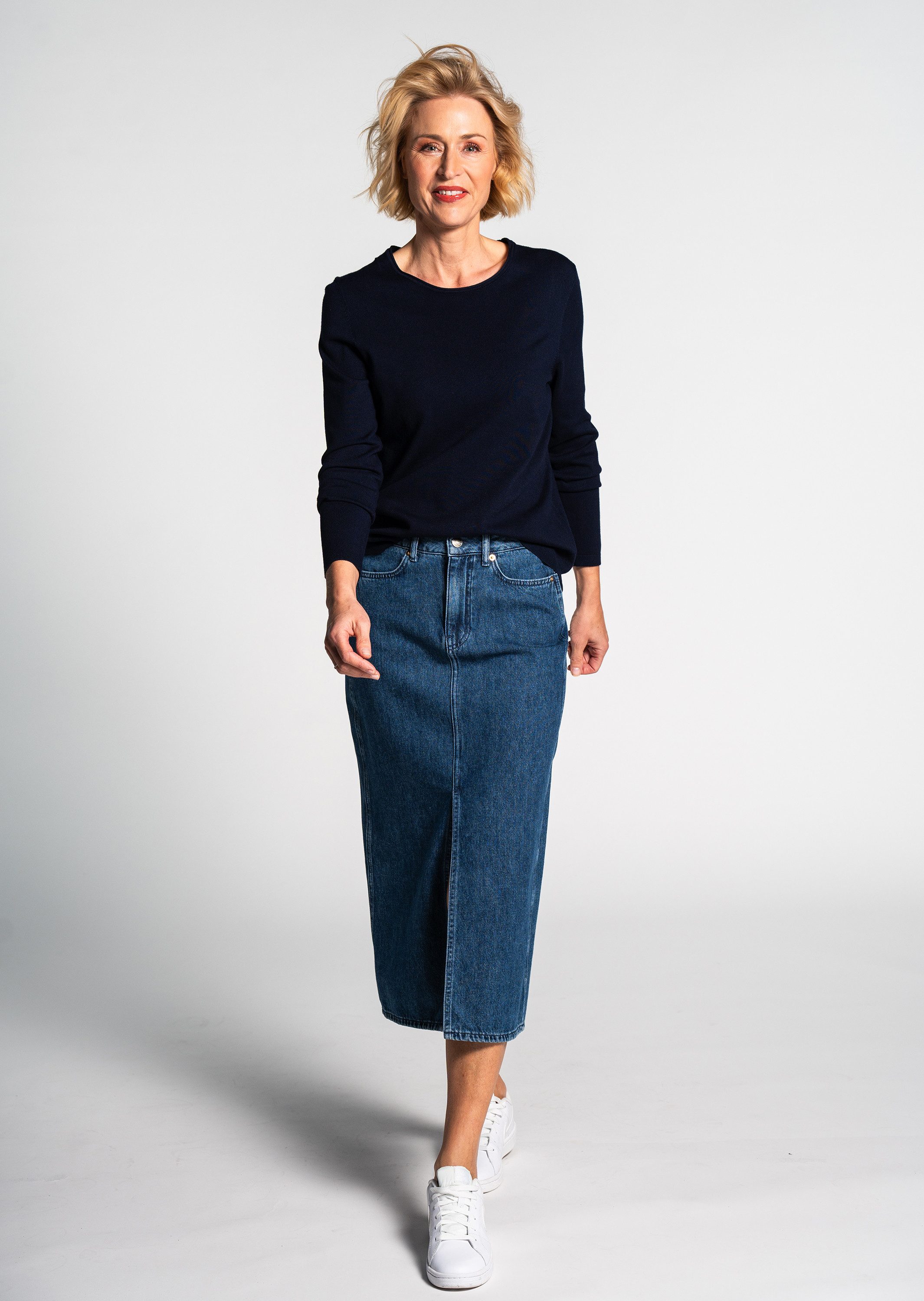 Clarina Strickpullover PETRA Viskose-Polyamid Mischung