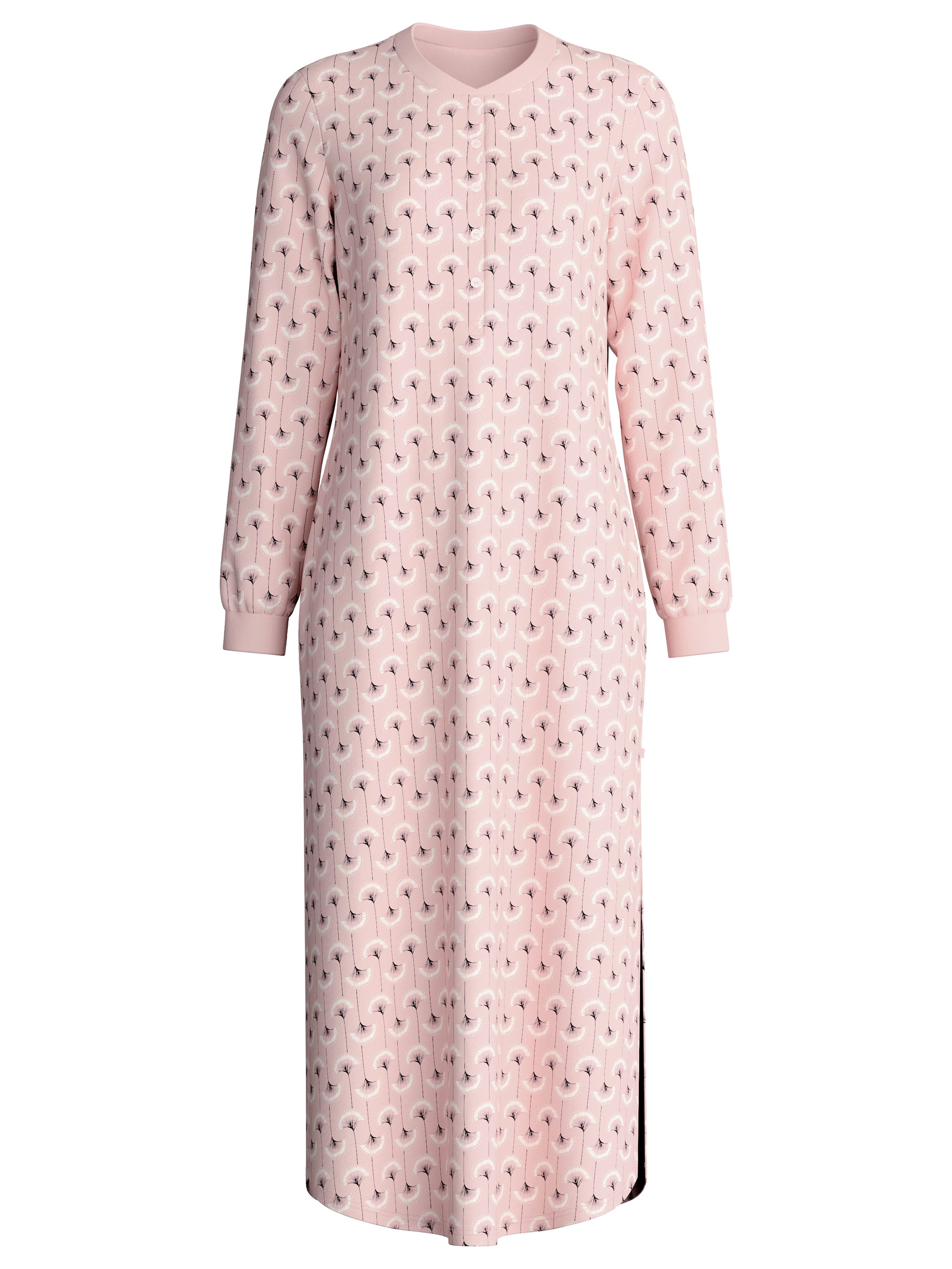 CALIDA Nachthemd Midnight Flowers Knopfleiste, Heavy Interlock, Pure Cotton günstig online kaufen