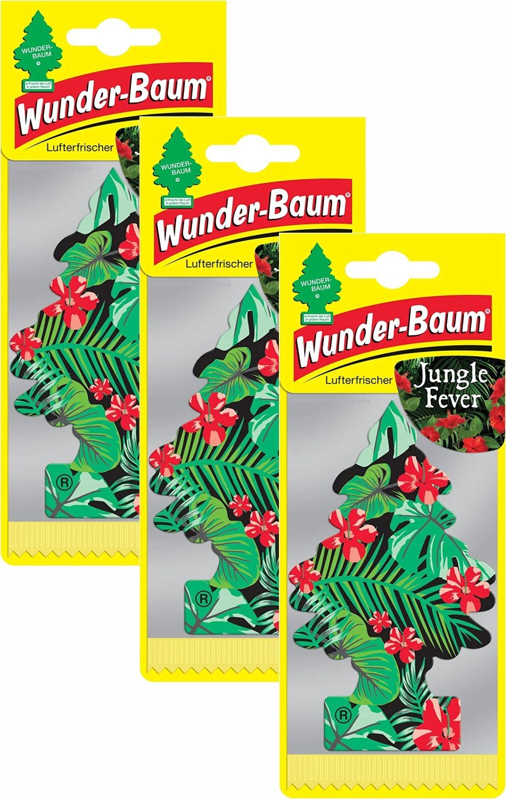 little Hänge-Weihnachtsbaum Stück Set Wunderbaum Wunder-Baum drei Tree Jungle 3er Fever