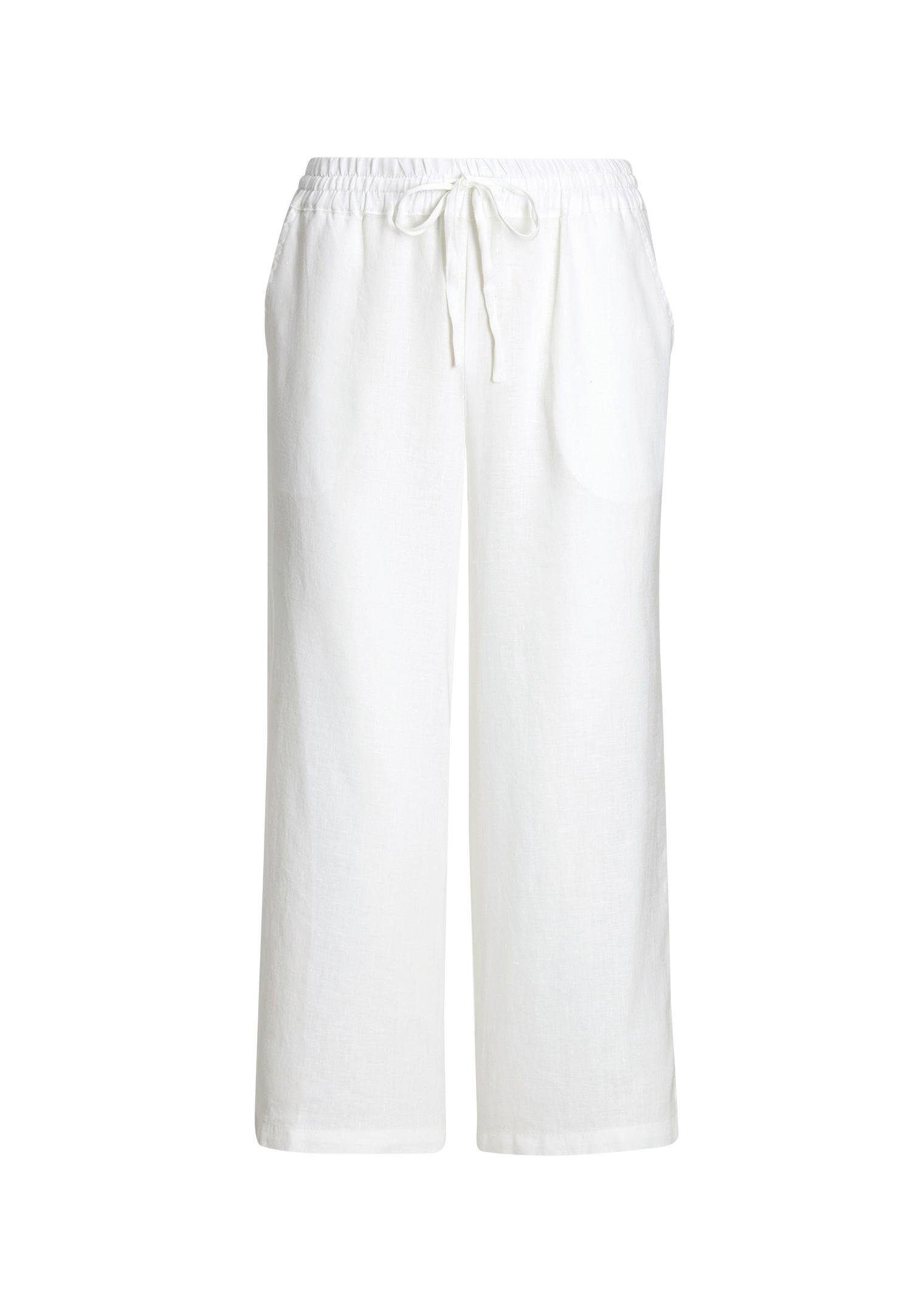 Stoffhose Kurzgröße: Sommerhose mit Rundumschlupfbund