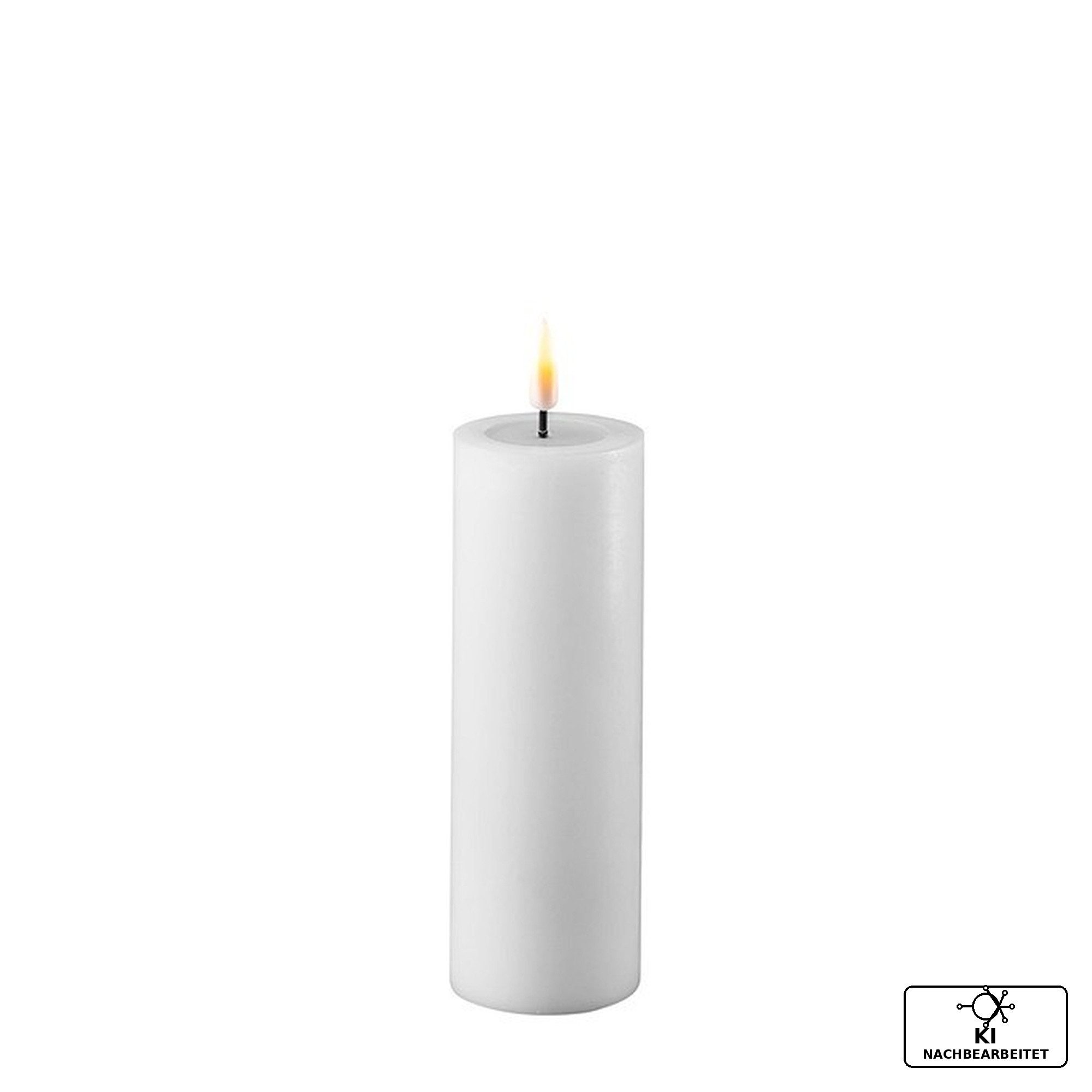 Deluxe Homeart LED-Kerze LED Stumpenkerze 15 cm weiß von Deluxe Homeart - Candle/Kerzen