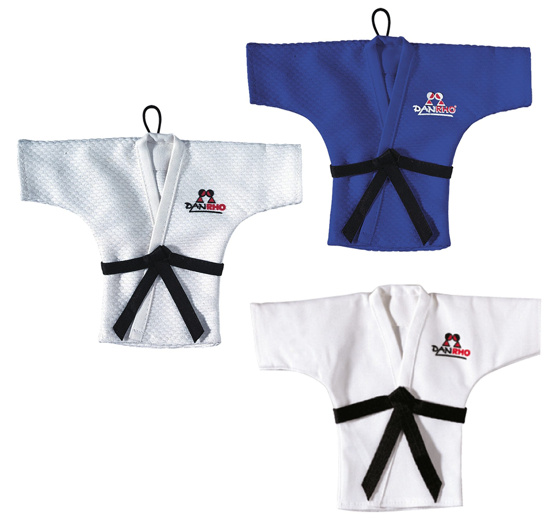KWON Karateanzug Mini Deko Karatejacke Judojacke Doll Puppen Jacke Budogürtel Judojacke (Stück), Motive Karate und Judo, tolle Deko oder als Geschenk