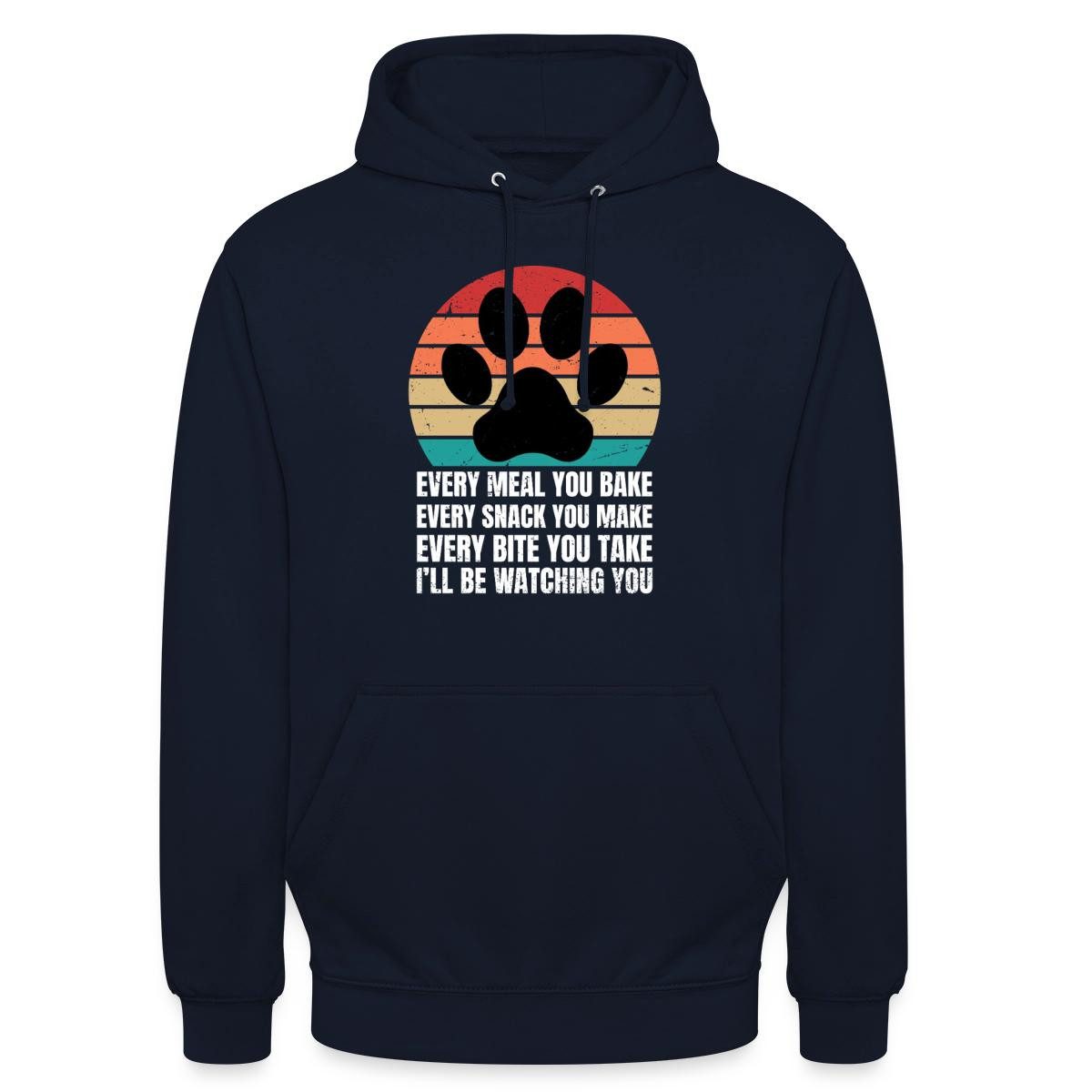 Hoodie I’ll Be Watching You, Hundepfote Unisex Hoodie